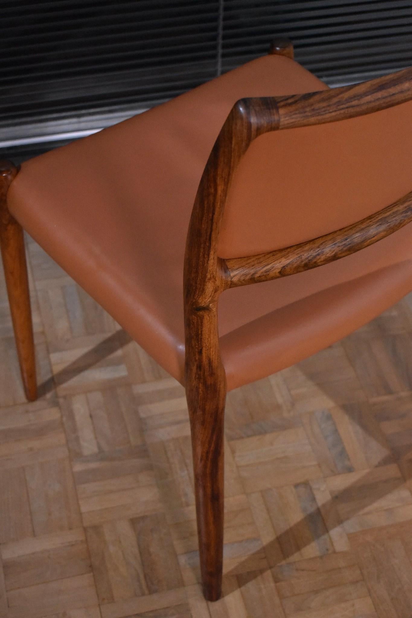 Set of Four Niels Moller Model 80 Rosewood Chairs 8