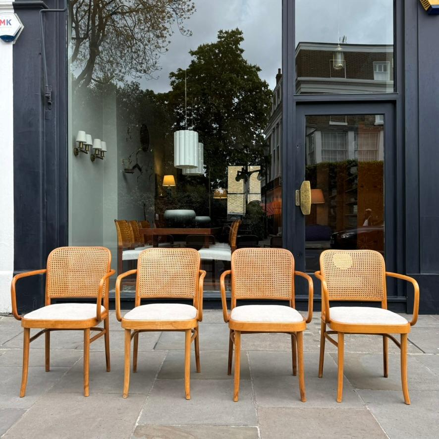 Italian Set of Four No.811 Chairs, Josef Hoffmann, 1960s For Sale