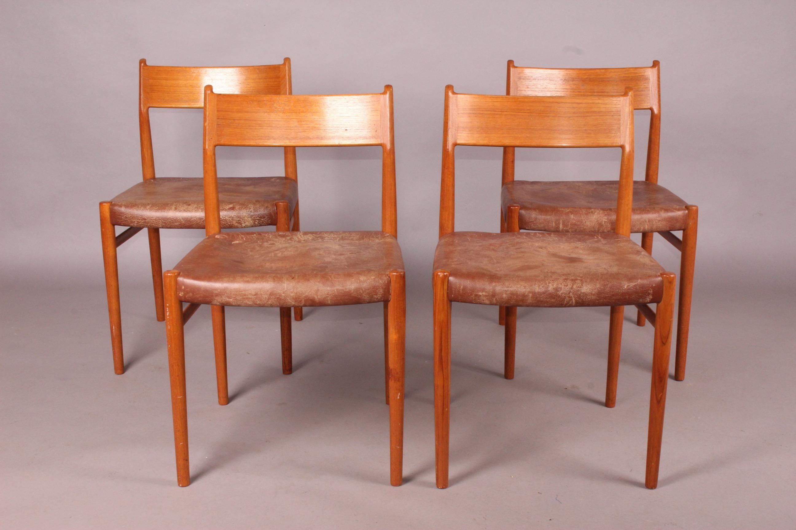 European Set of Four Nordic Chairs