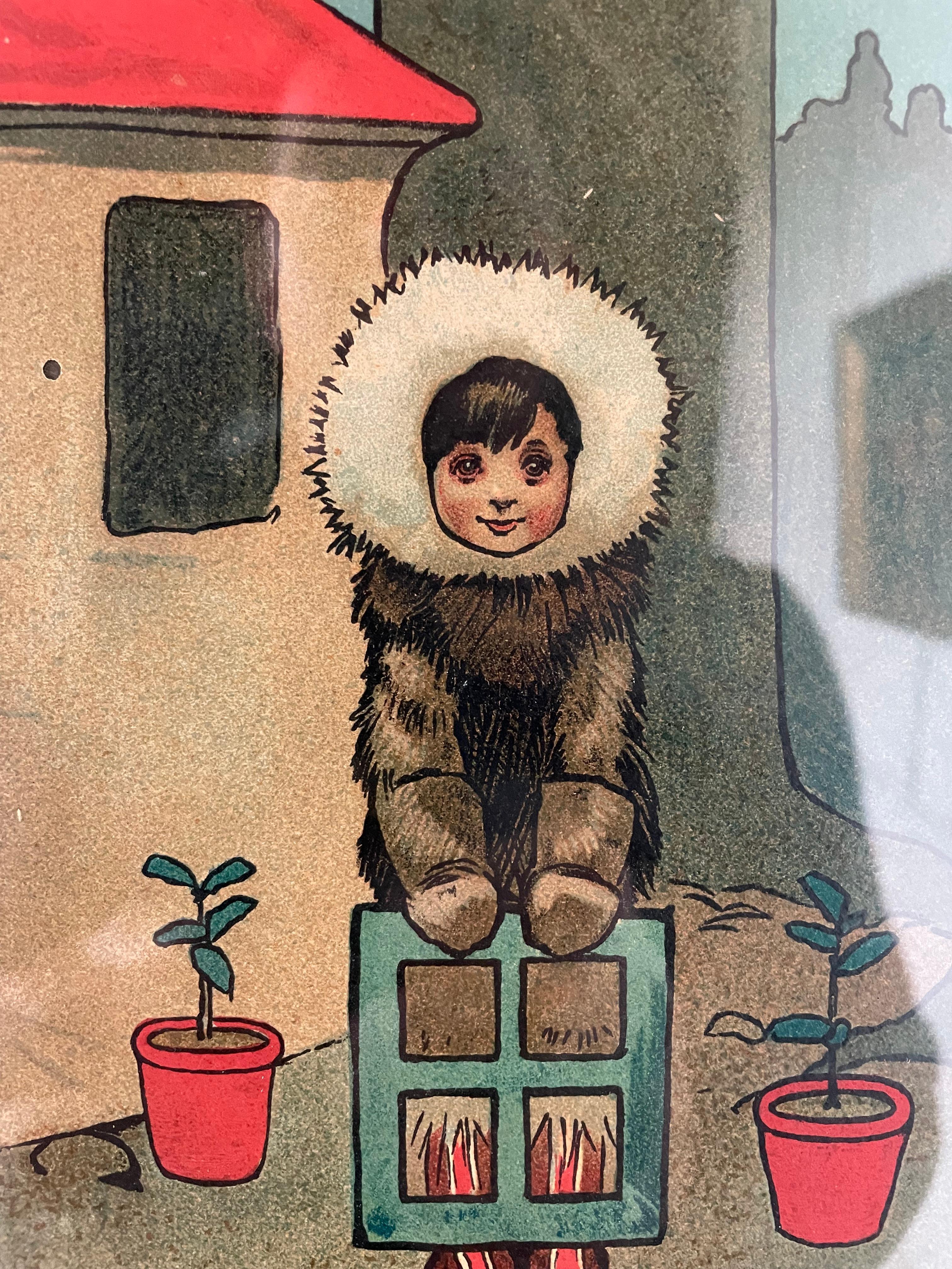 English Set Of Four Nursery Prints for Liberty & Co For Sale