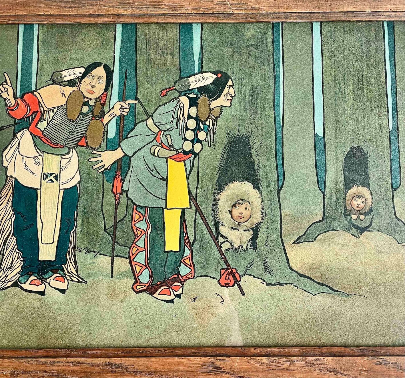 Set Of Four Nursery Prints for Liberty & Co In Good Condition For Sale In Petworth, GB