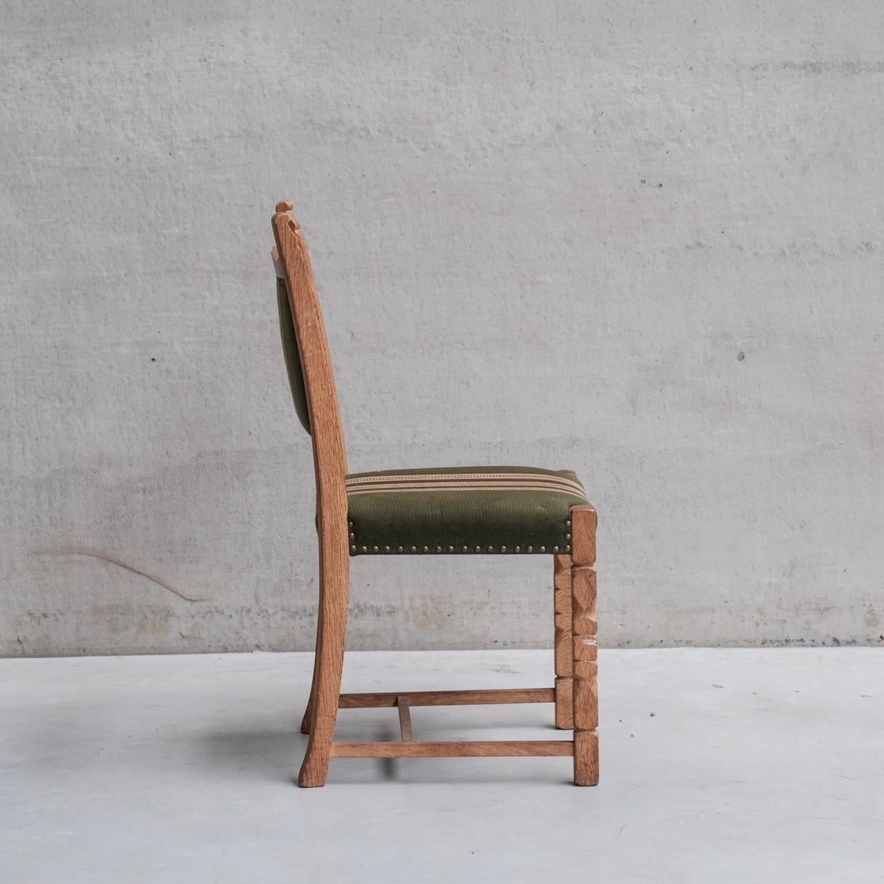 Mid-20th Century Set of Four Oak Danish Mid-Century Dining Chairs attr. to Henning Kjaernulf