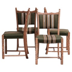 Set of Four Oak Danish Mid-Century Dining Chairs attr. to Henning Kjaernulf