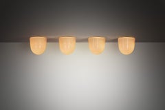 Set of Four of Paavo Tynell "80112" Ceiling Lamps for Idman, Finland ca 1950s