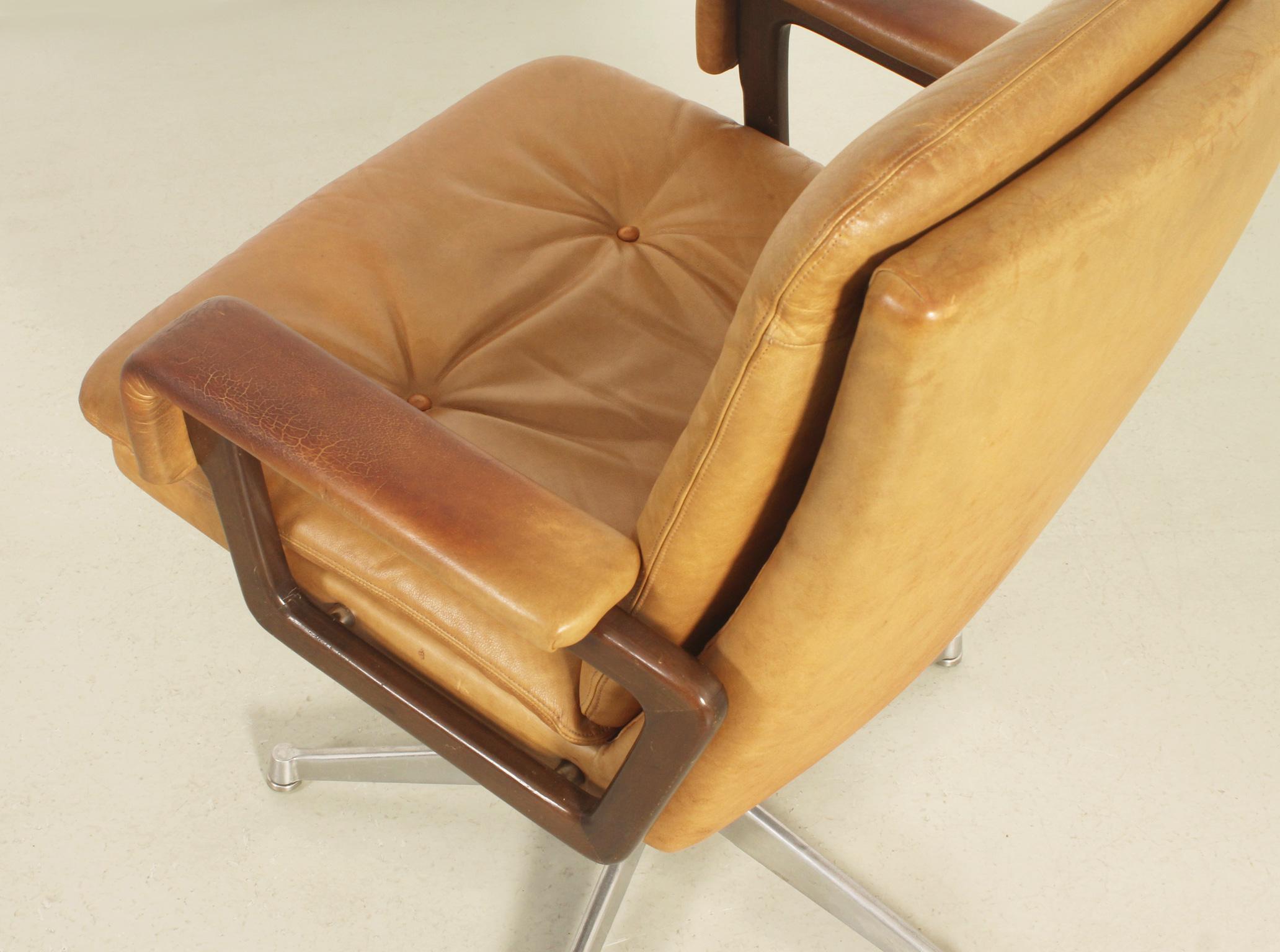 Ensemble de quatre chaises de bureau par André Vandenbeuck pour Arflex, Italie, années 1960 en vente 4