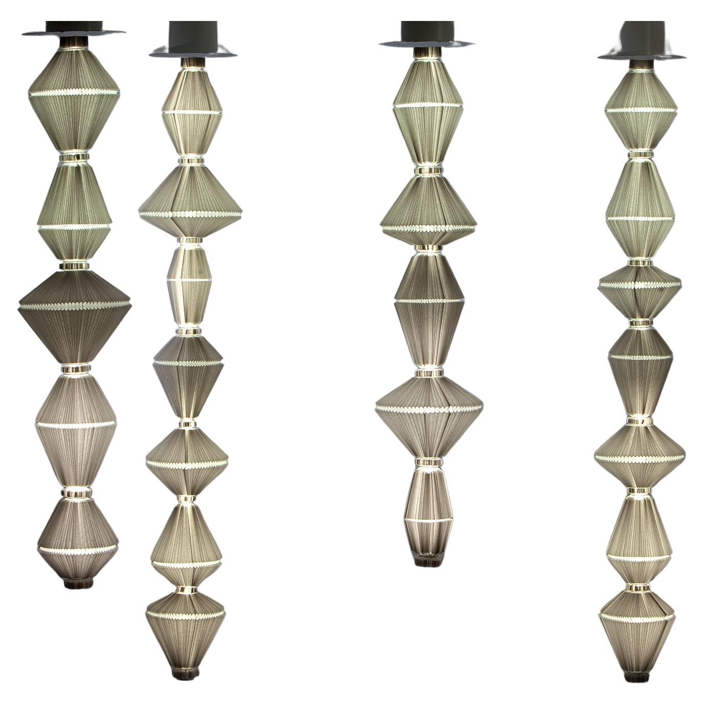 Set of Four Oiphorique Suspension Lamps by Atelier Oi for Parachilna For Sale