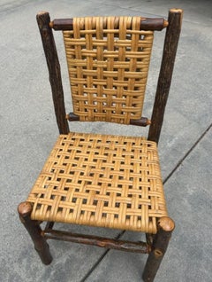 Juego de cuatro sillas Old Hickory