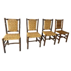 Set of Four Old Hickory Chairs