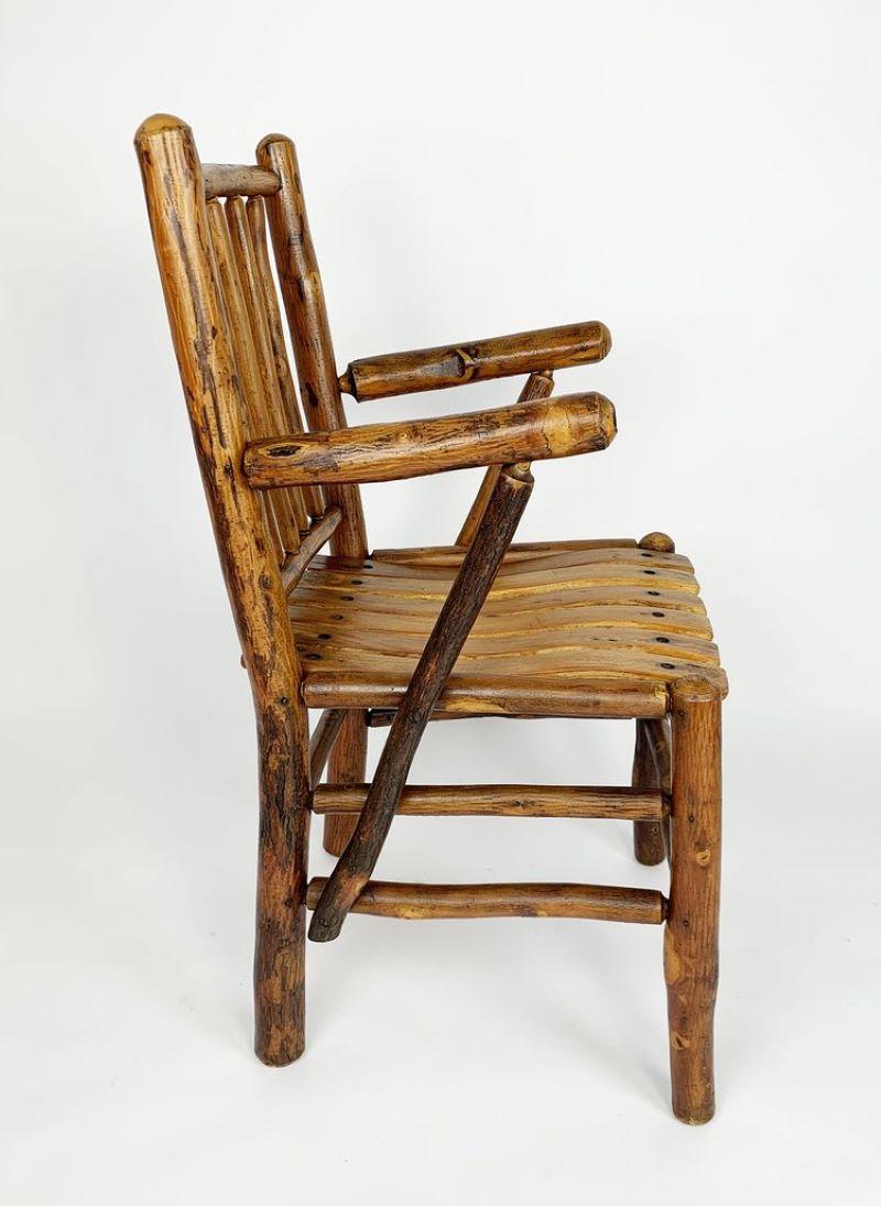 American Set of Four Old Hickory Dining Chairs