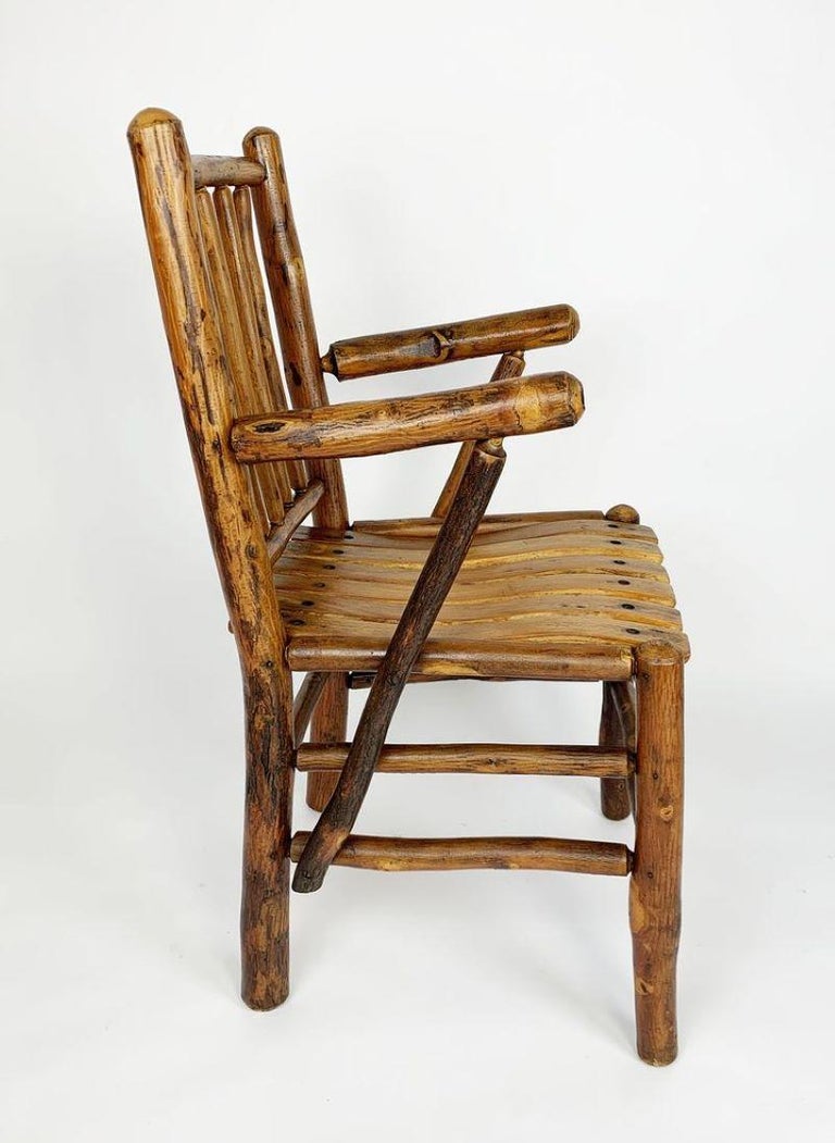 Set of Four Old Hickory Dining Chairs For Sale at 1stDibs