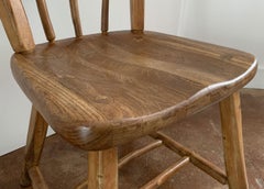 Set of Four Old Hickory Plain Spindle Back Chairs