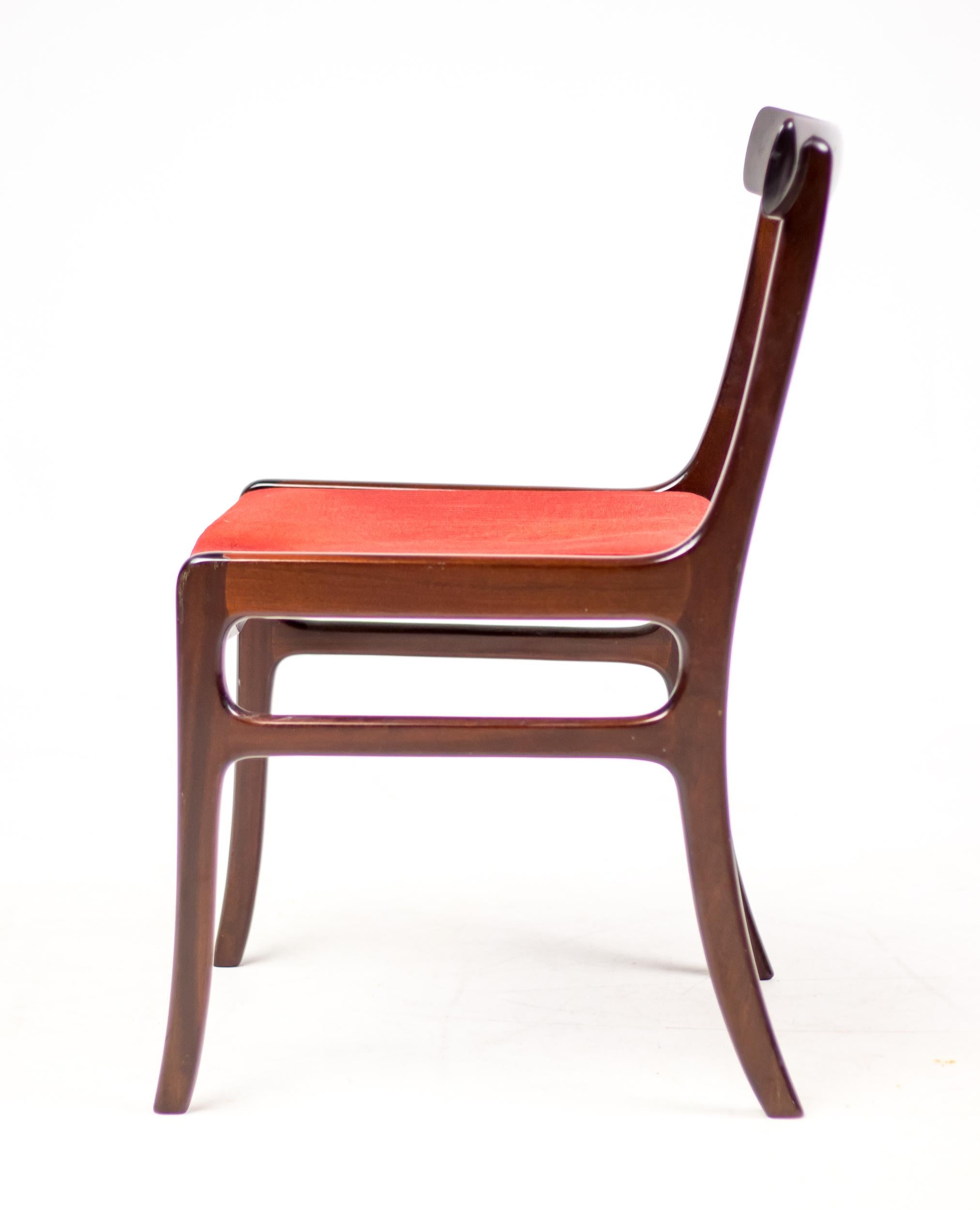 Mid-Century Modern Ensemble de quatre chaises Rungstedlund d'Ole Wanscher en vente