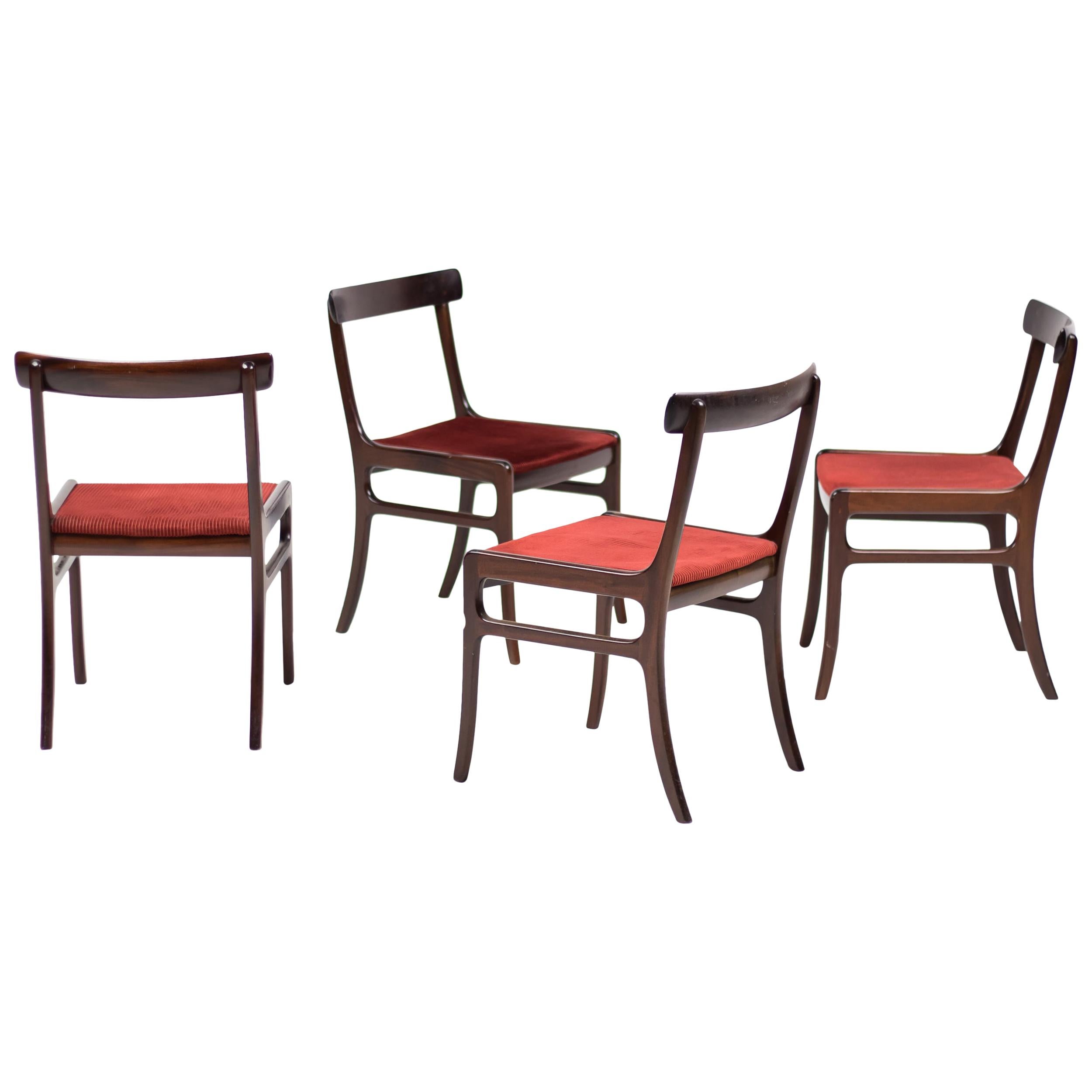 Set of Four Ole Wanscher Rungstedlund Chairs