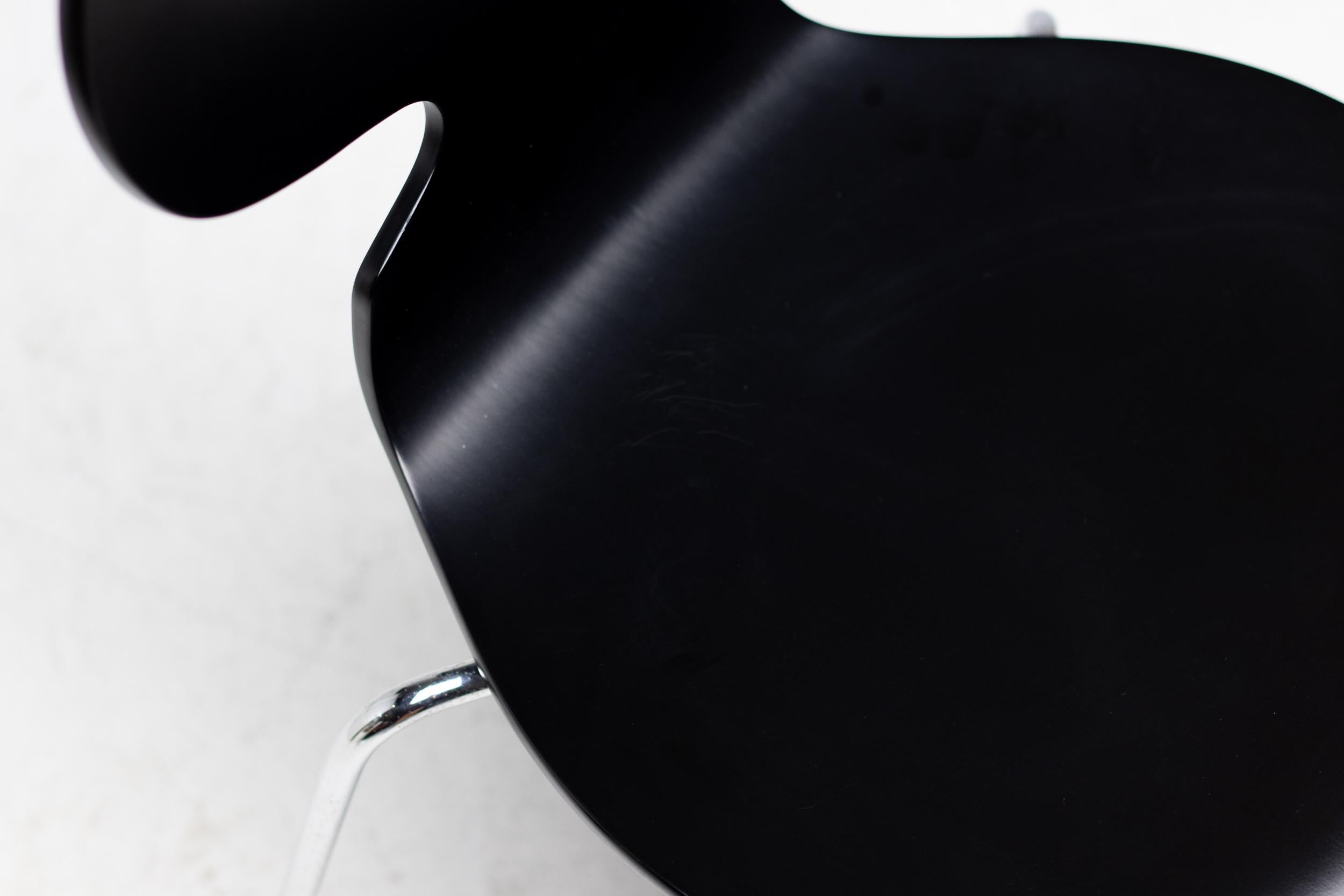 Metà XX secolo Set di quattro sedie originali 3100 'Ant' di Arne Jacobsen per Fritz Hansen in vendita