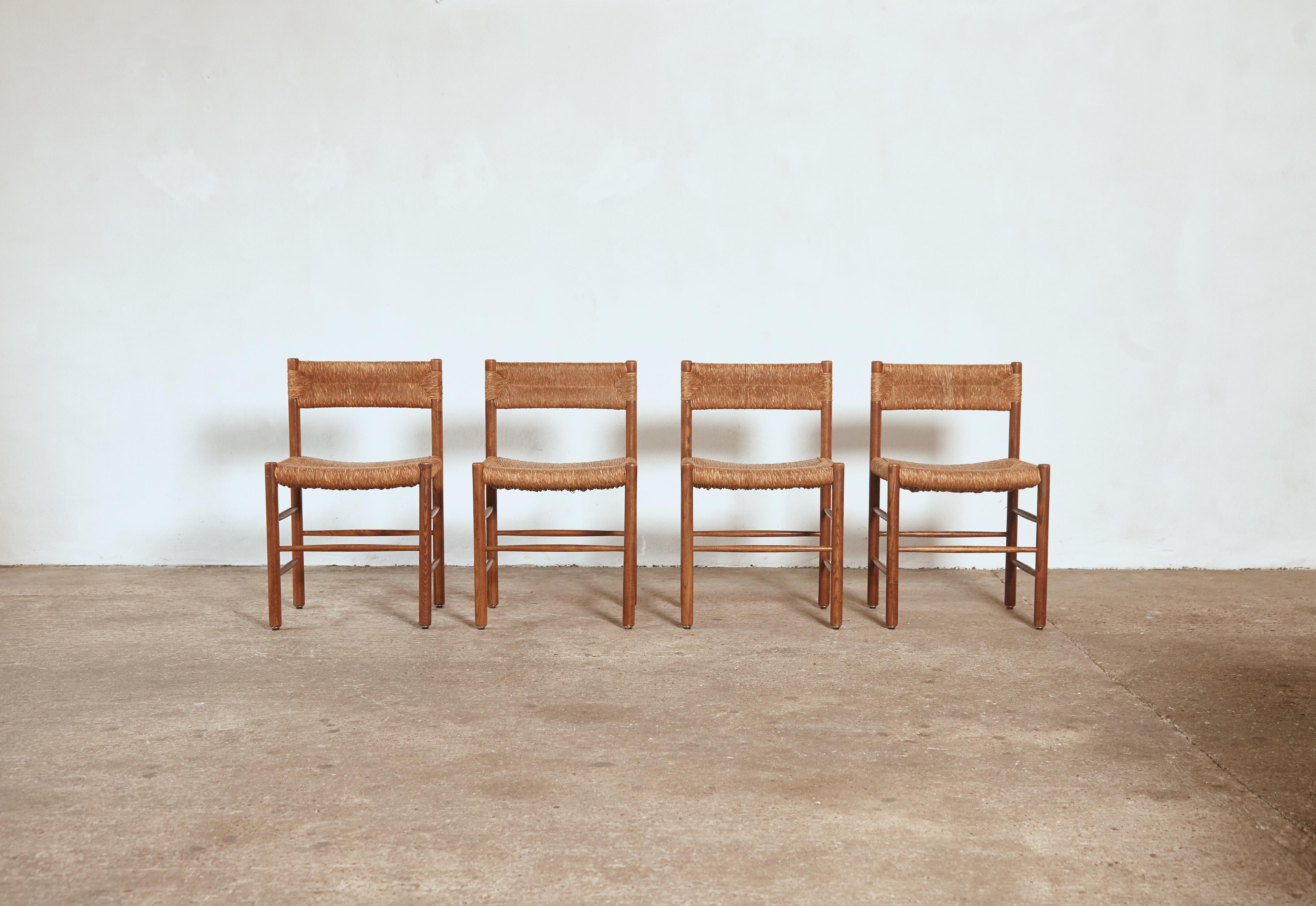 Mid-Century Modern Set of Four Original Robert Sentou Dordogne Chairs, France, 1960s