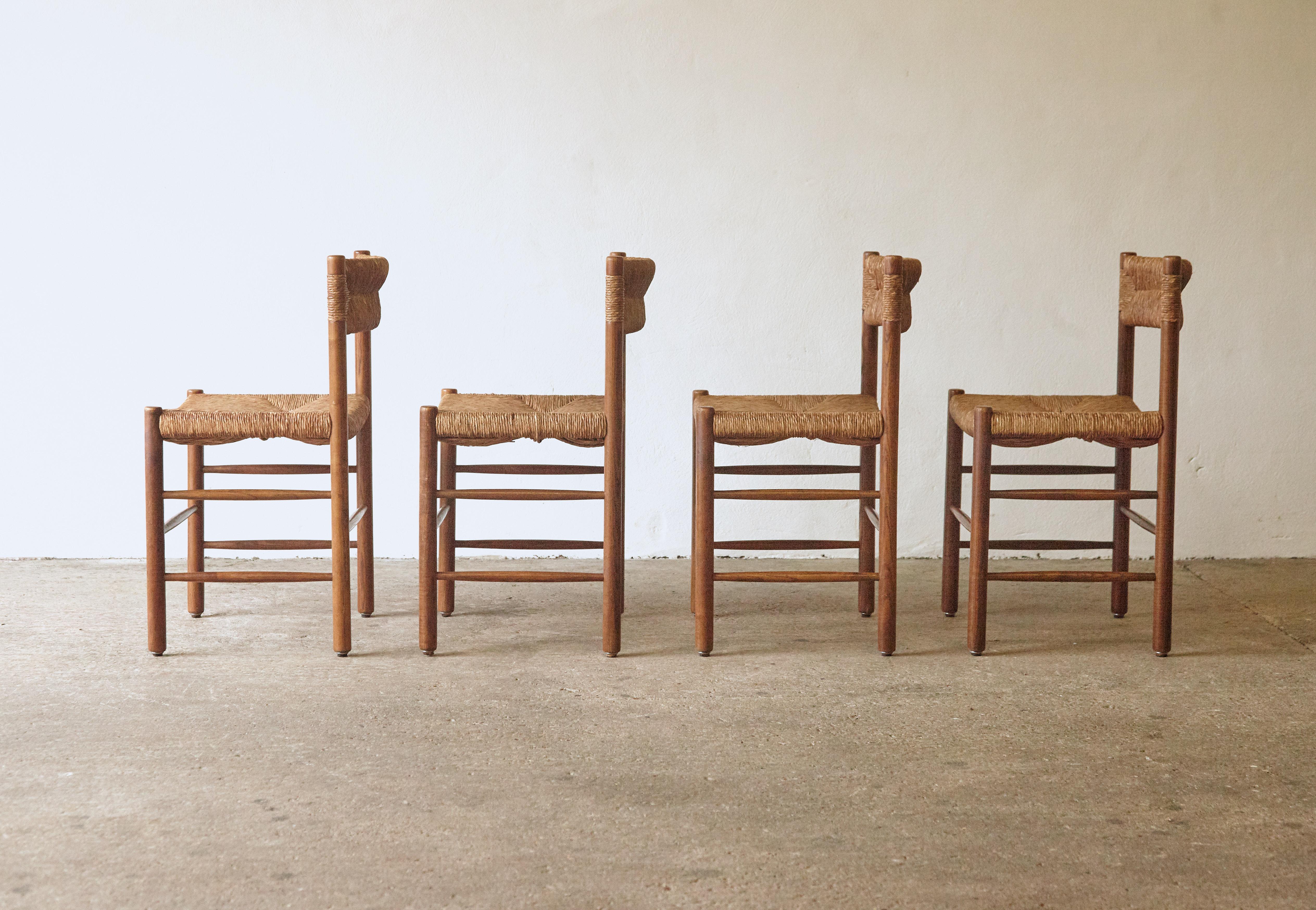 20th Century Set of Four Original Robert Sentou Dordogne Chairs, France, 1960s