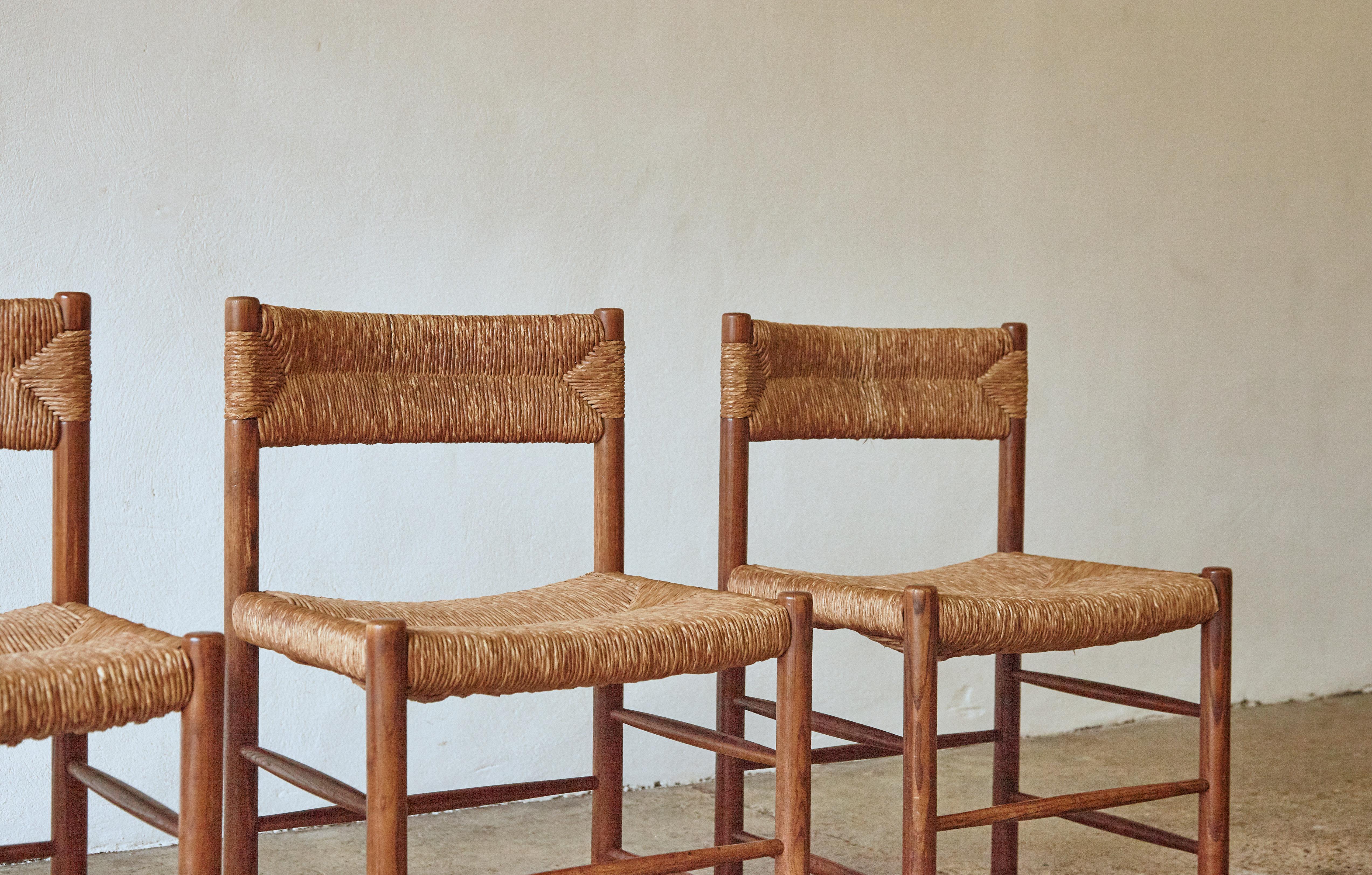 Set of Four Original Robert Sentou Dordogne Chairs, France, 1960s 2