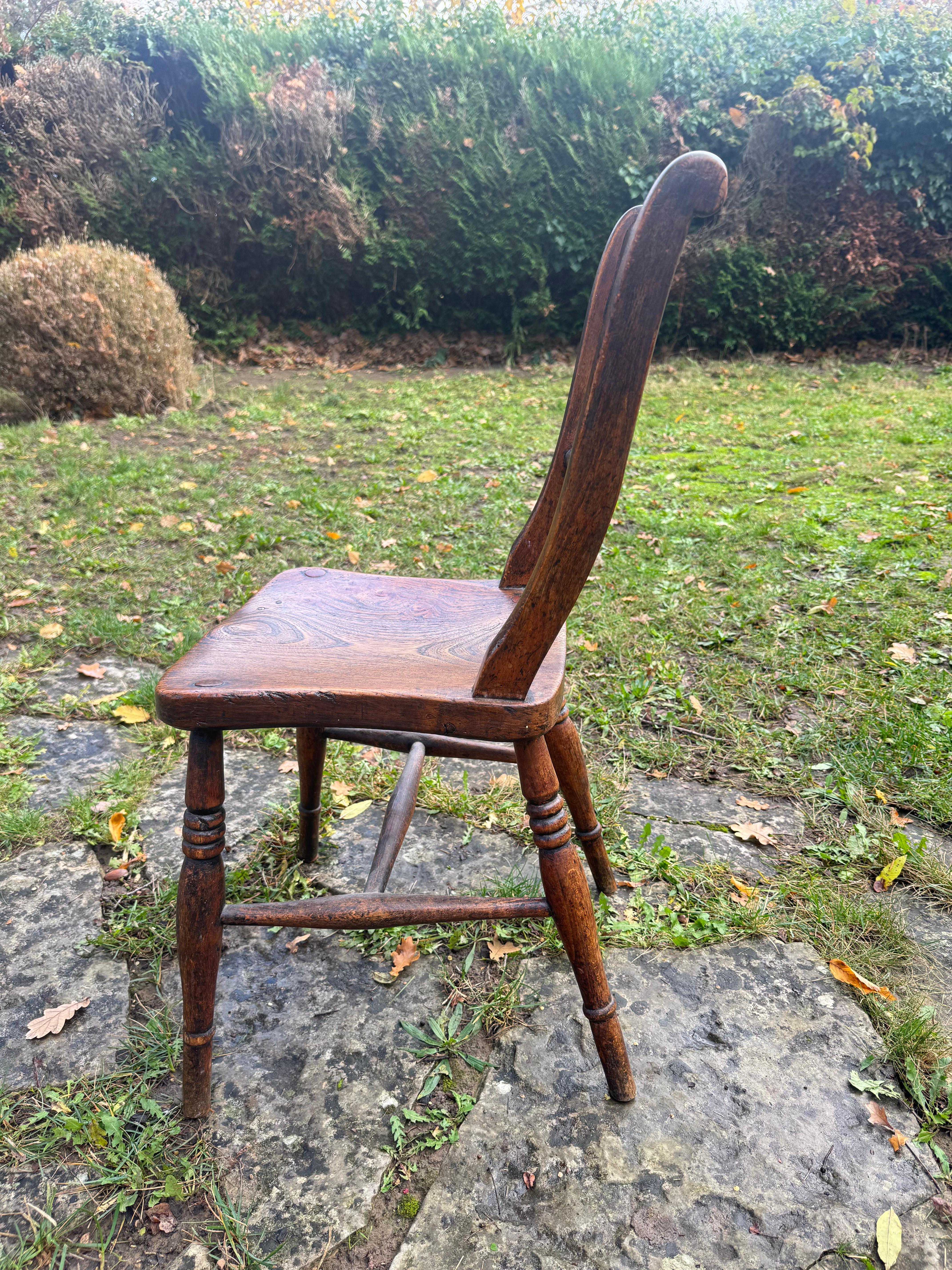 vier Bistrostühle von FM England um 1850