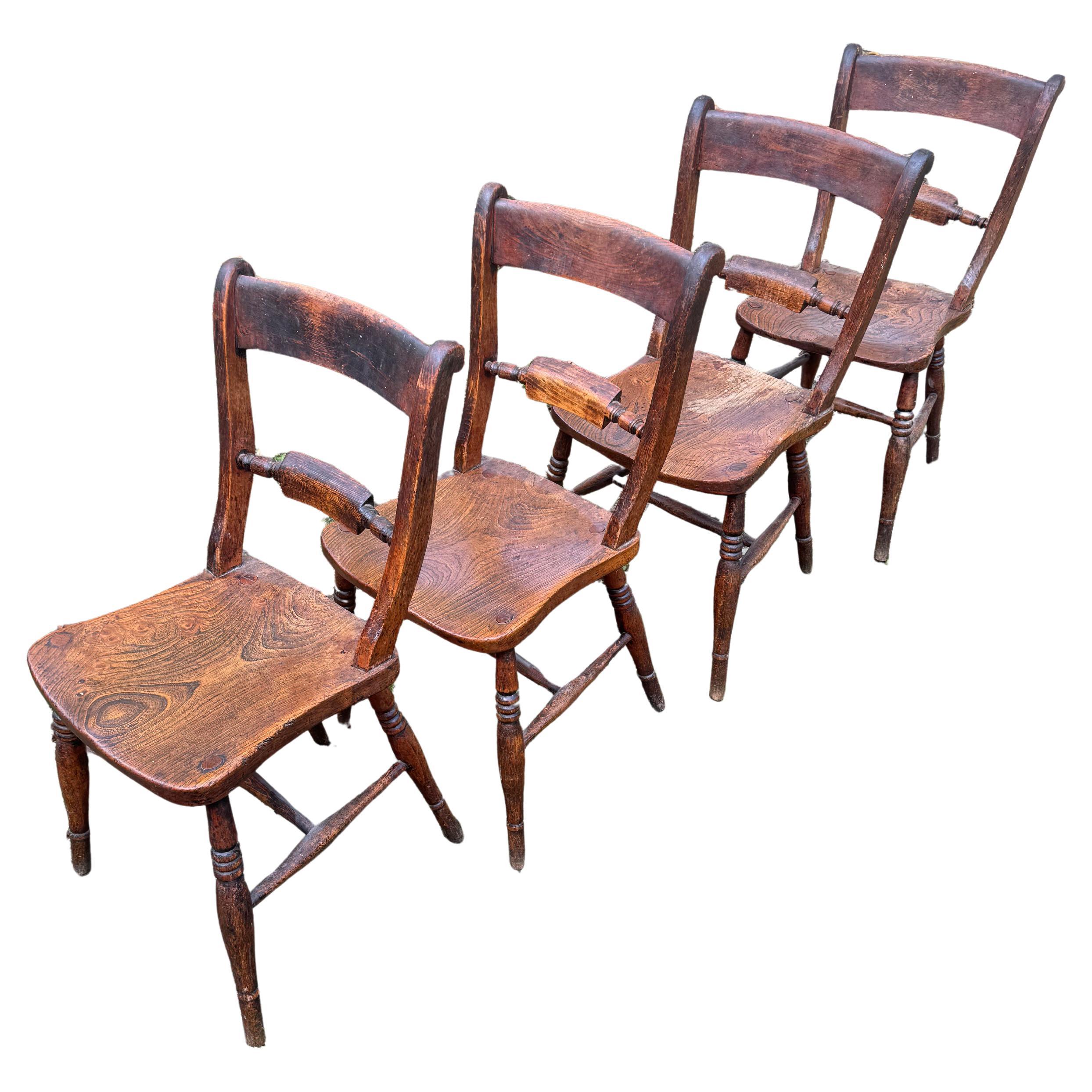 Ensemble de quatre chaises Oxford Windsor