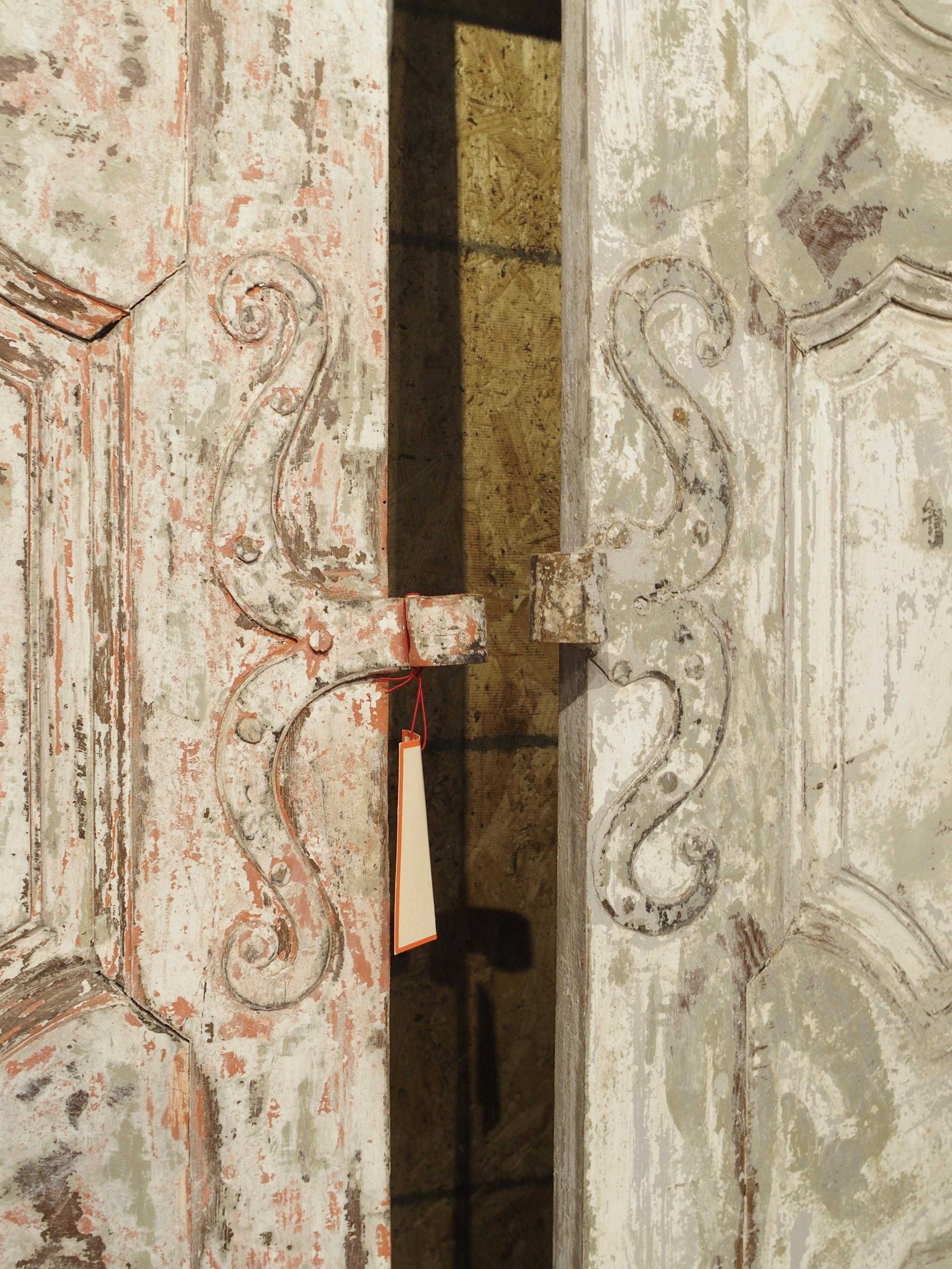Conjunto de cuatro puertas interiores pintadas del siglo XVIII procedentes de Provenza, Francia 5