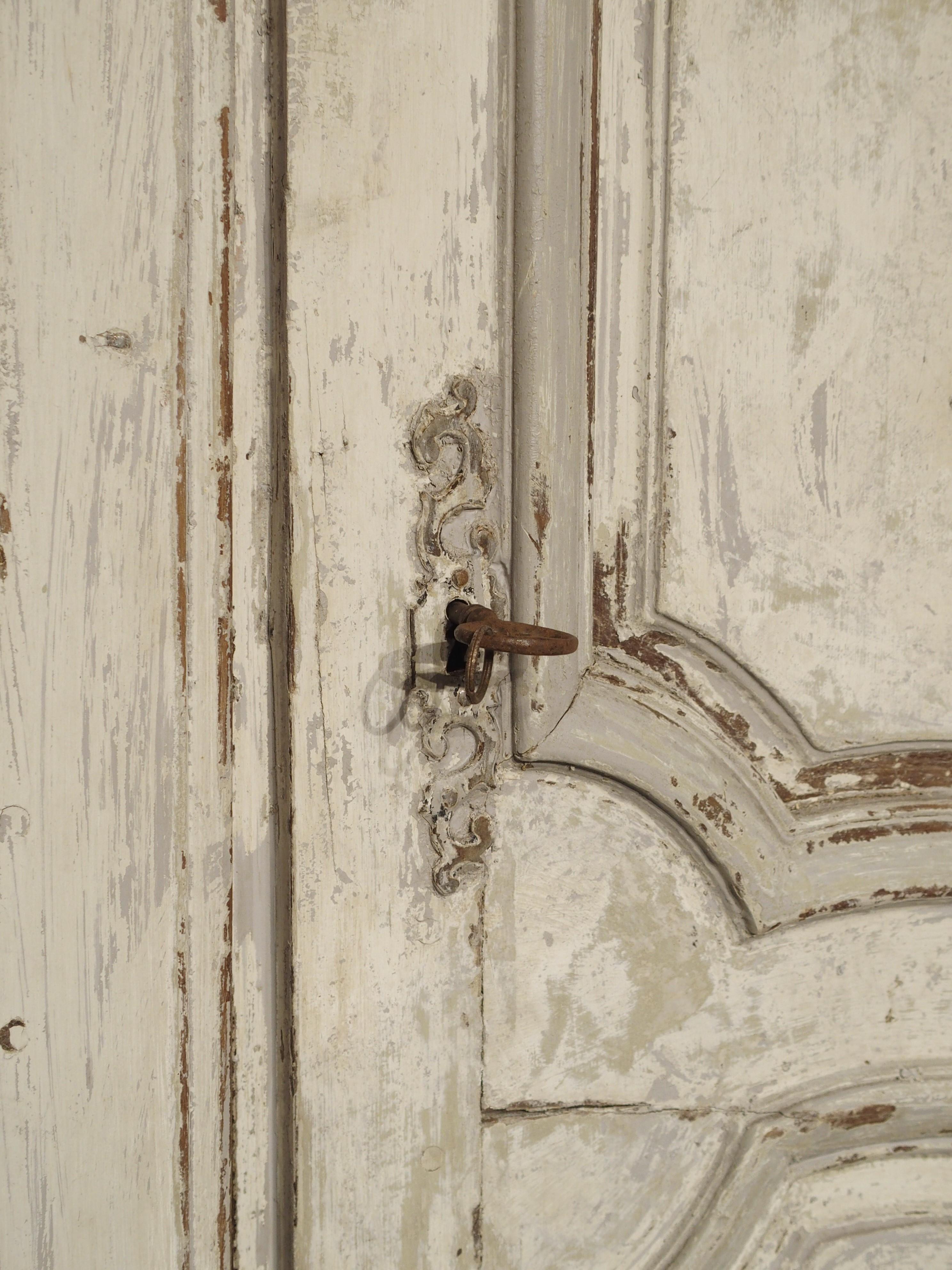 Conjunto de cuatro puertas interiores pintadas del siglo XVIII procedentes de Provenza, Francia 10