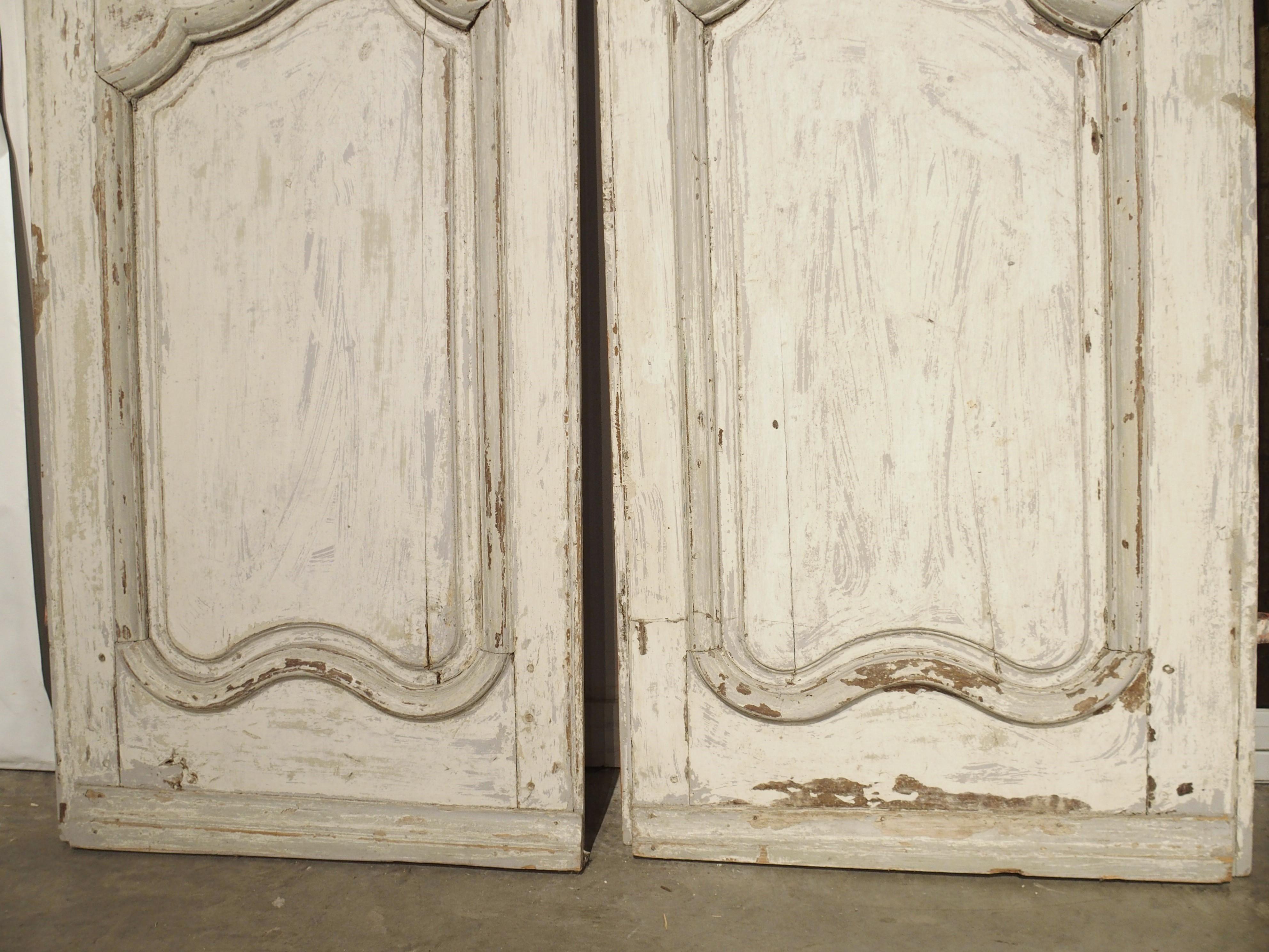 Conjunto de cuatro puertas interiores pintadas del siglo XVIII procedentes de Provenza, Francia 12