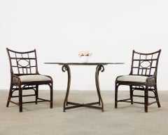 Set of Four Palecek Organic Modern Dining Chairs