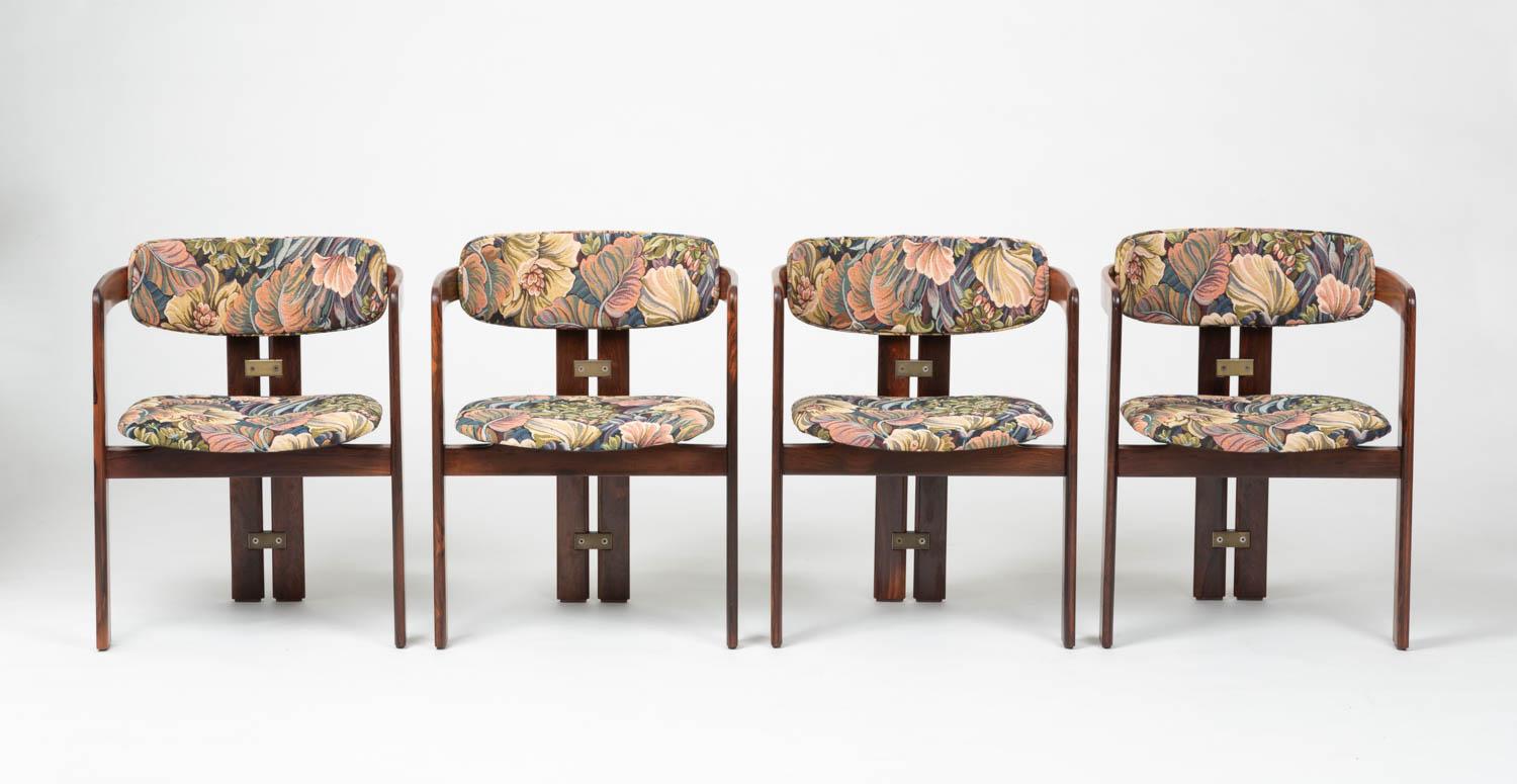Set of Four Augusto Savini for Pozzi 'Pamplona' Chairs In Excellent Condition In Los Angeles, CA