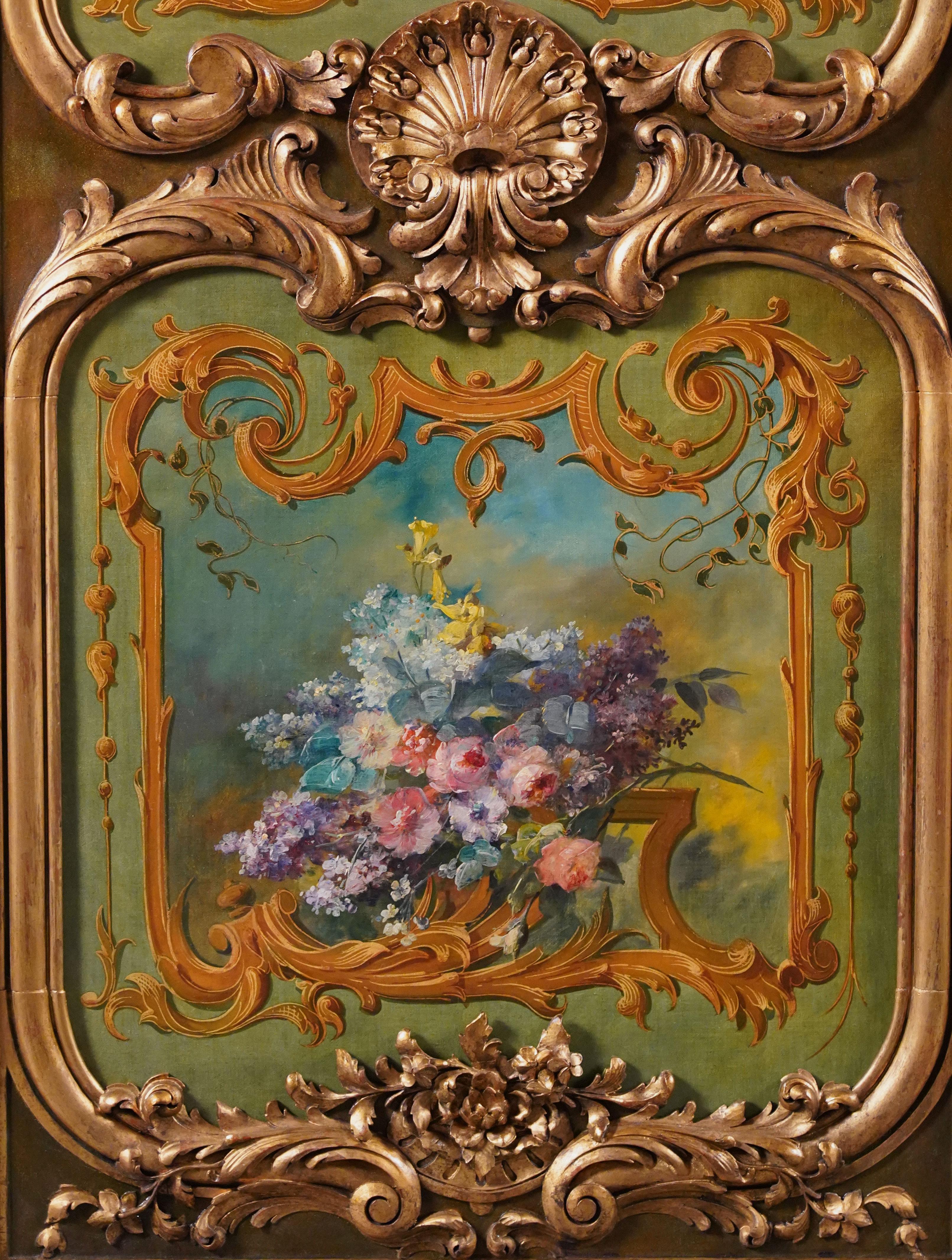 Set of Four Panels decorated with Allegories of art, France, Circa 1865 For Sale 2