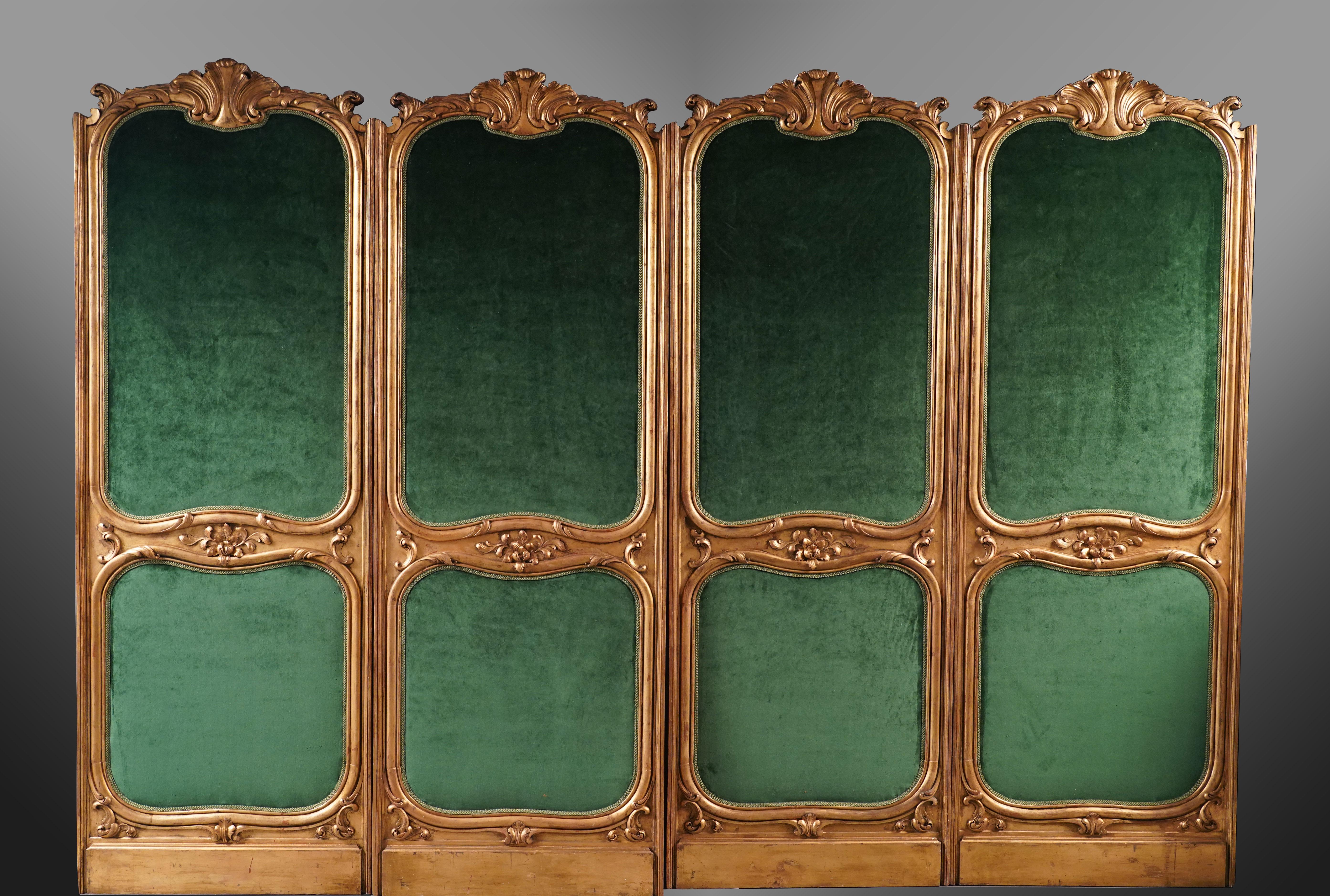 Napoleon III Set of Four Panels decorated with Allegories of art, France, Circa 1865 For Sale