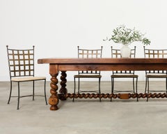 Set of Four Papperzini Style Amalfi Iron Garden Chairs