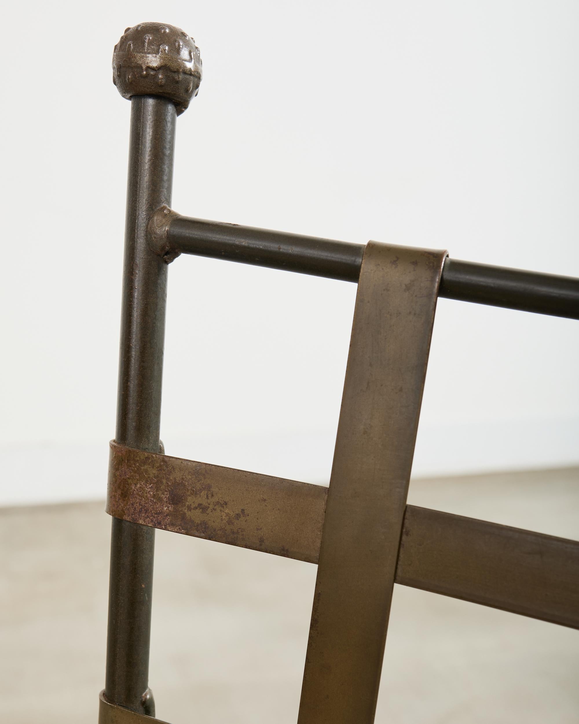 Set di quattro sedie da giardino in ferro in stile amalfitano Papperzini In condizioni buone in vendita a Rio Vista, CA