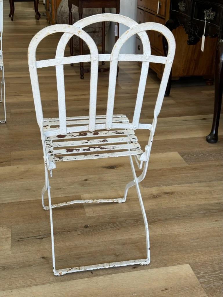 French Set of Four Parisian Cafe Chairs For Sale