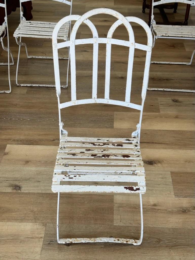 Set of Four Parisian Cafe Chairs In Good Condition For Sale In Charlottesville, VA