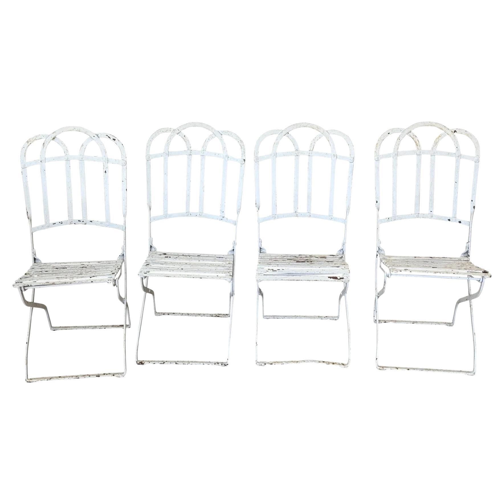 Set of Four Parisian Cafe Chairs