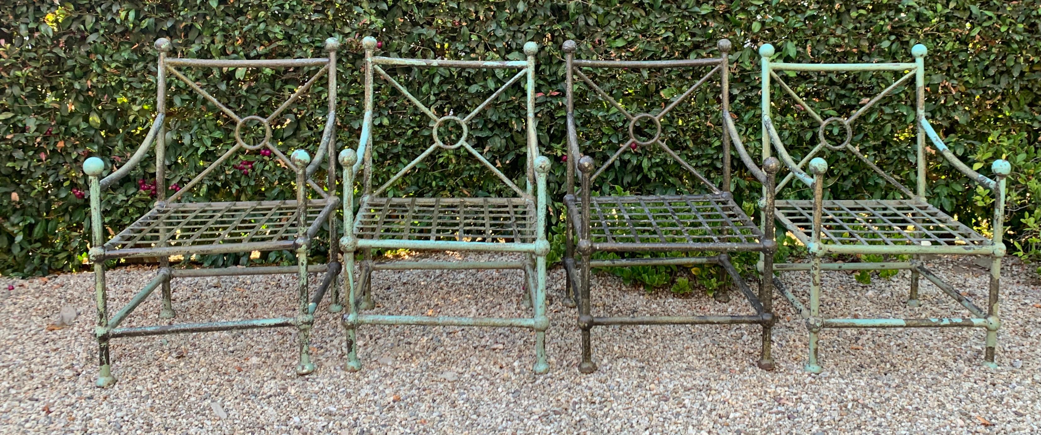 Set of Four Patio Chairs in the Style of Mario Papperzini for Salterini 4