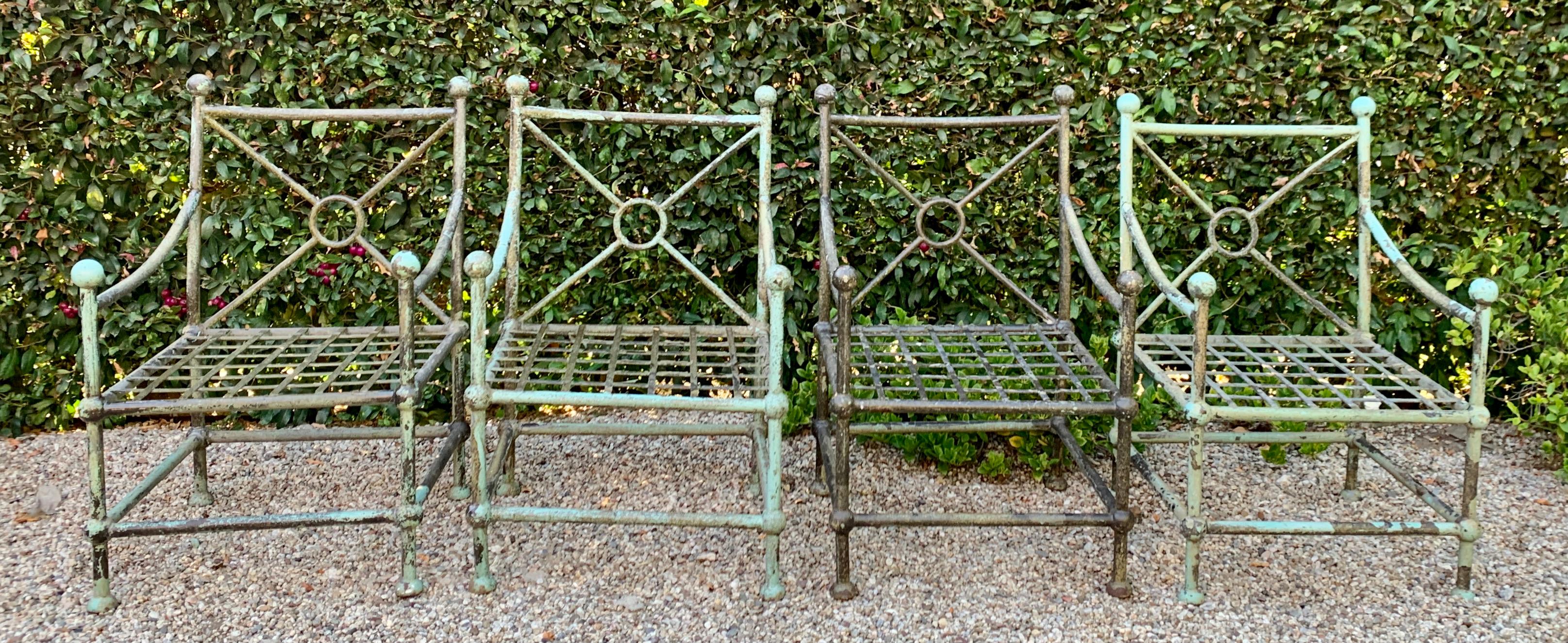 Set of Four Patio Chairs in the Style of Mario Papperzini for Salterini 5