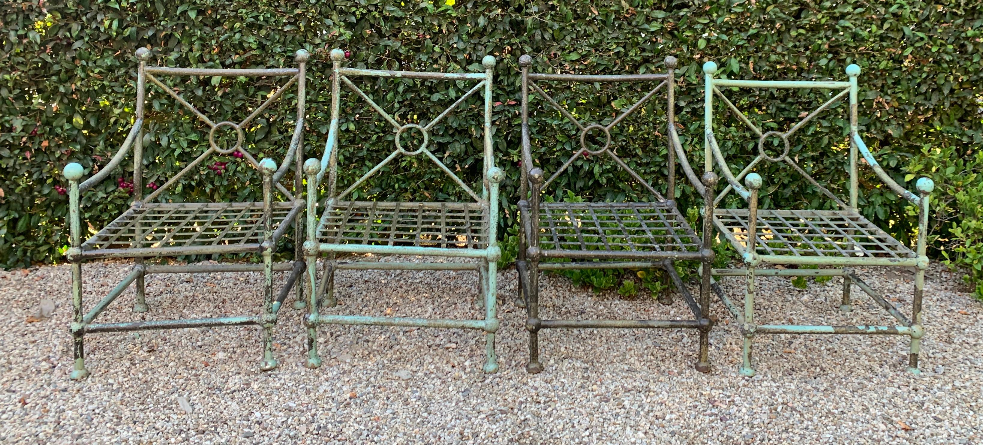 Set of Four Patio Chairs in the Style of Mario Papperzini for Salterini 6