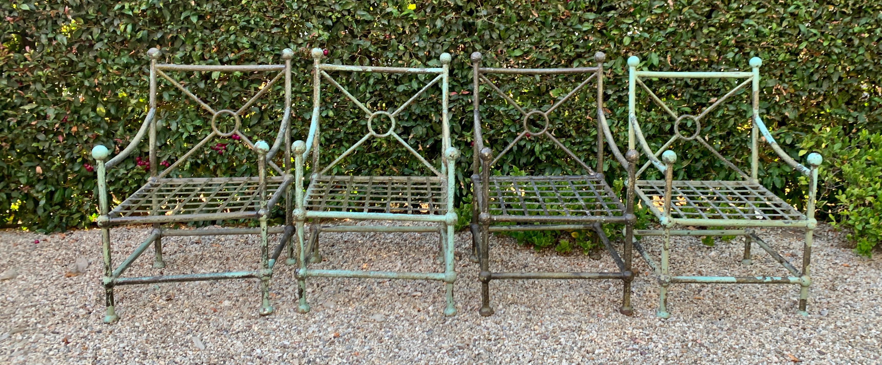 Set of Four Patio Chairs in the Style of Mario Papperzini for Salterini 7