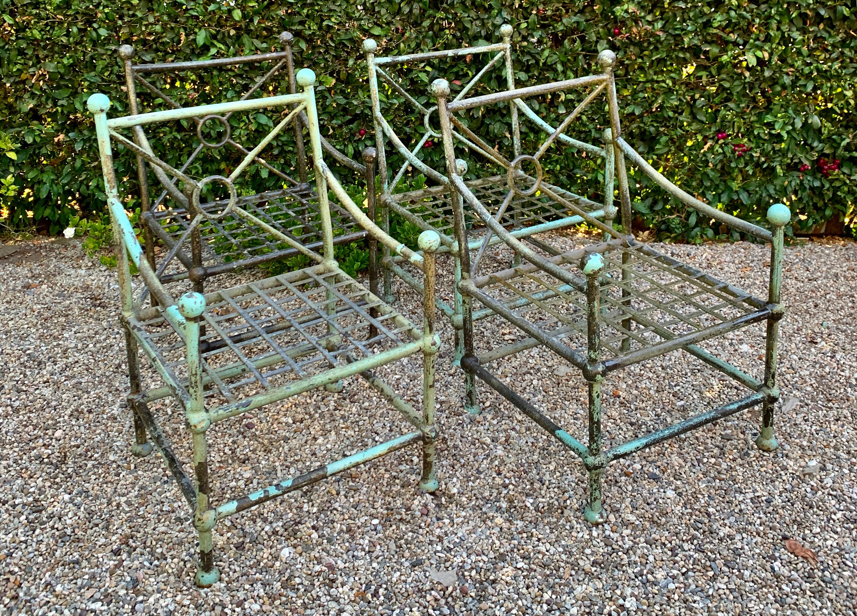 Set of Four Patio Chairs in the Style of Mario Papperzini for Salterini 1