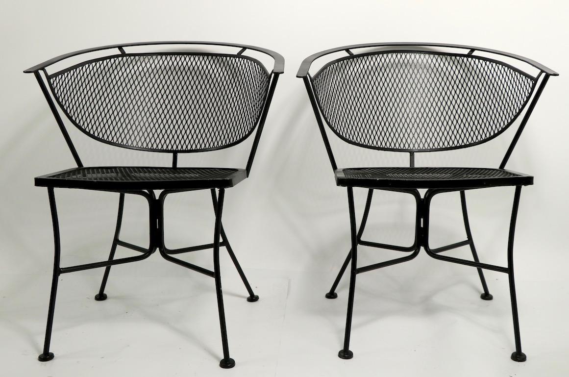 Set of Four Patio Garden Chairs Attributed to Salterini 3