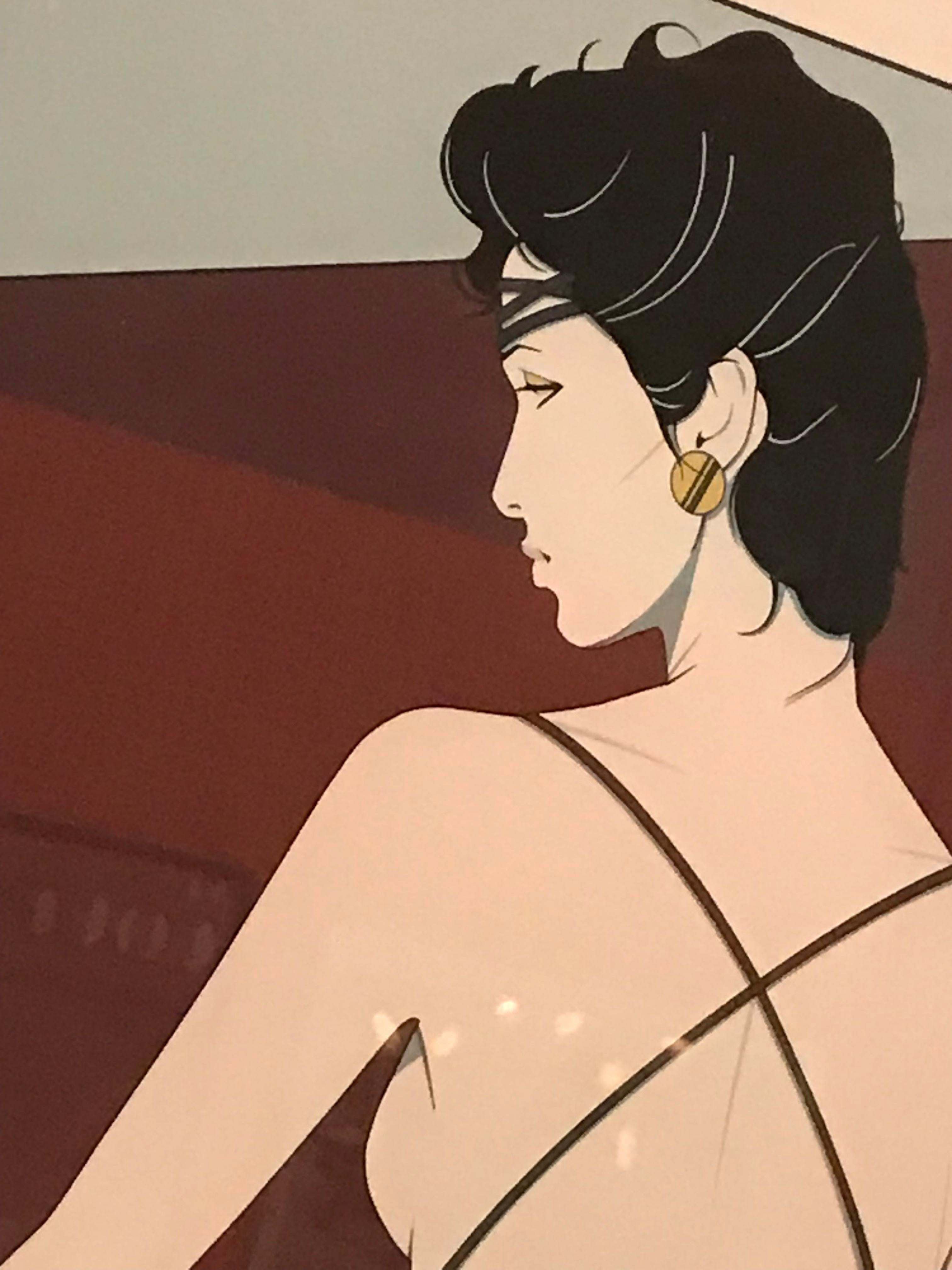 Set of Four  Patrick Nagel Prints 