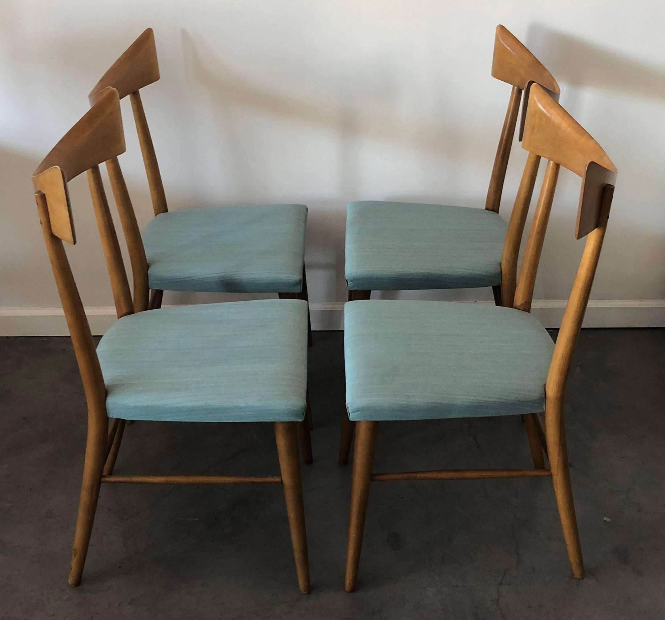 Set of Four Paul McCobb for Planner Group Dining Chairs In Good Condition In Culver City, CA