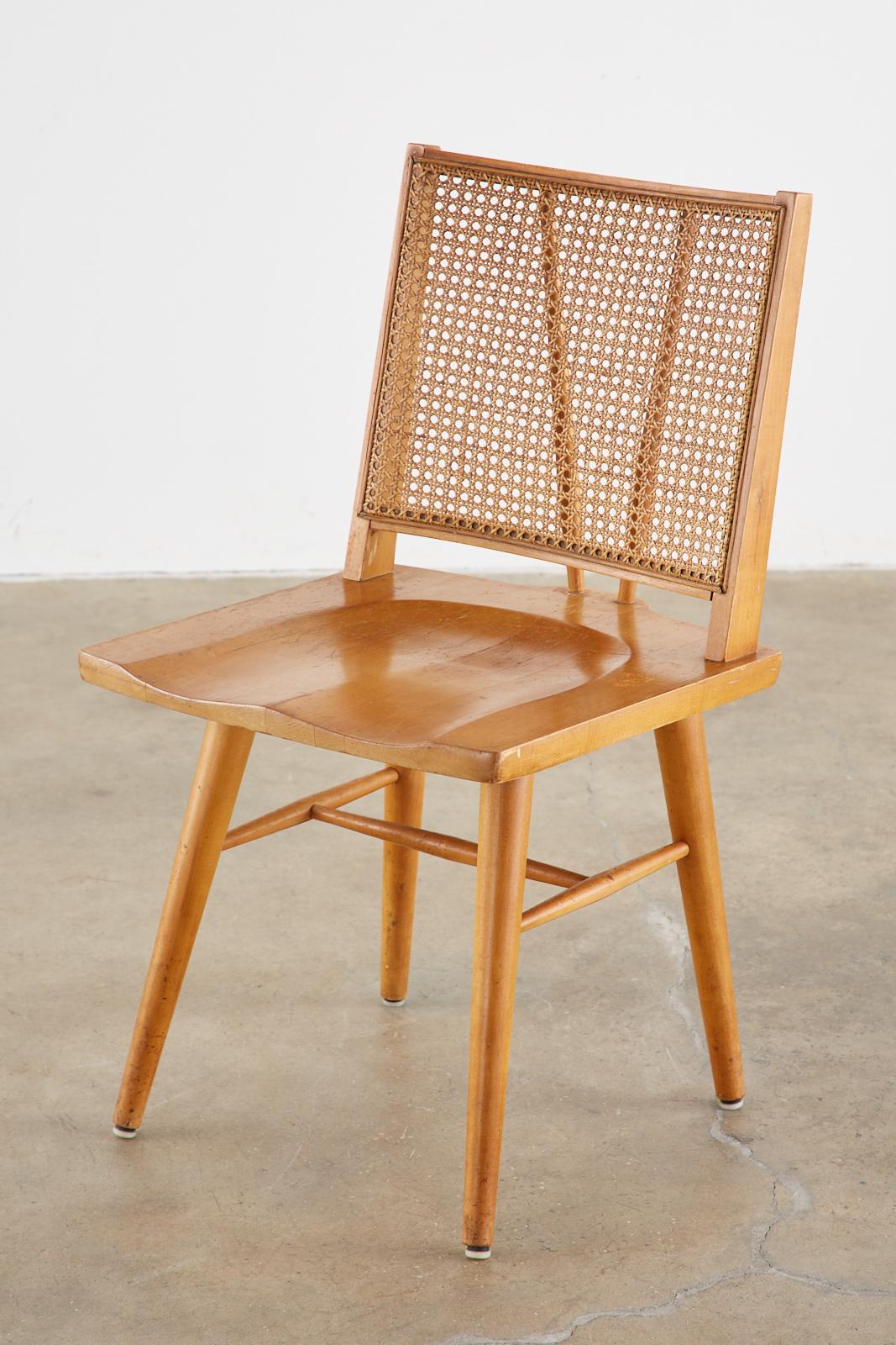 Set of Four Paul McCobb Maple Dining Chairs 3