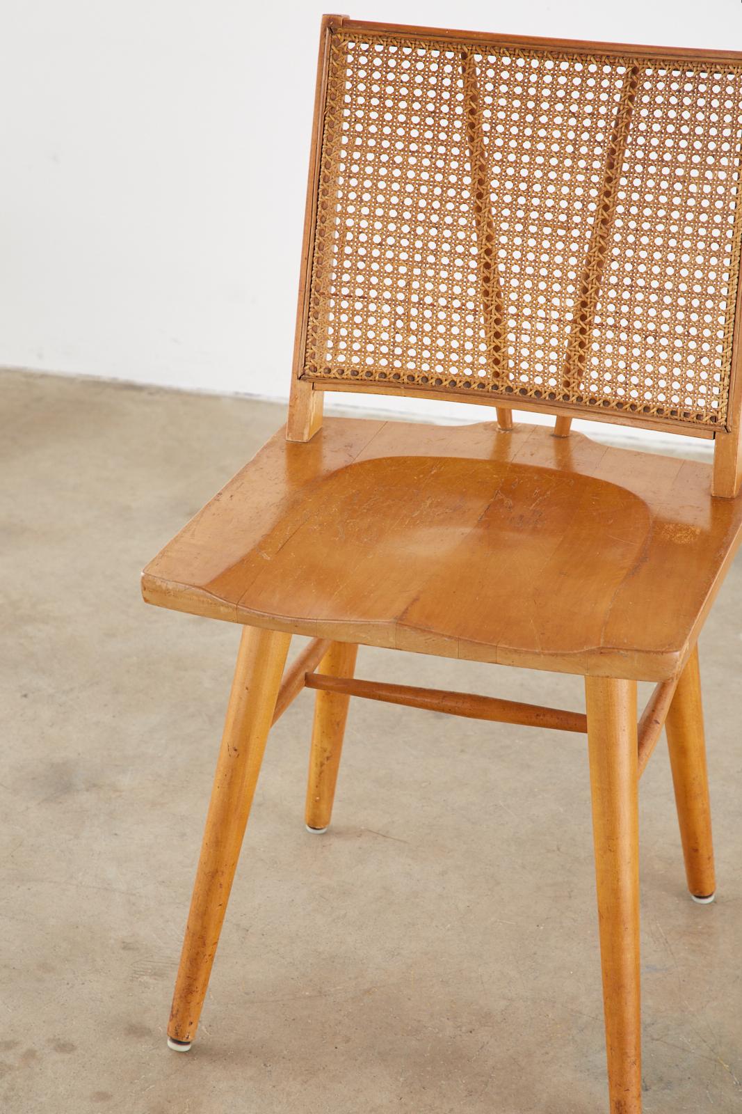 Set of Four Paul McCobb Maple Dining Chairs 7