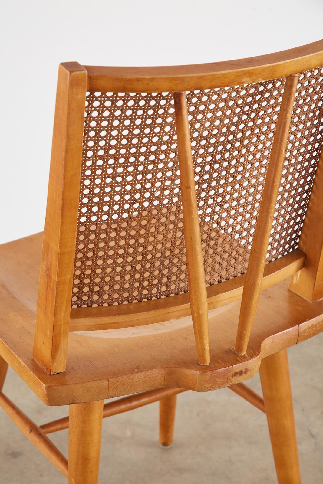 Set of Four Paul McCobb Maple Dining Chairs 9