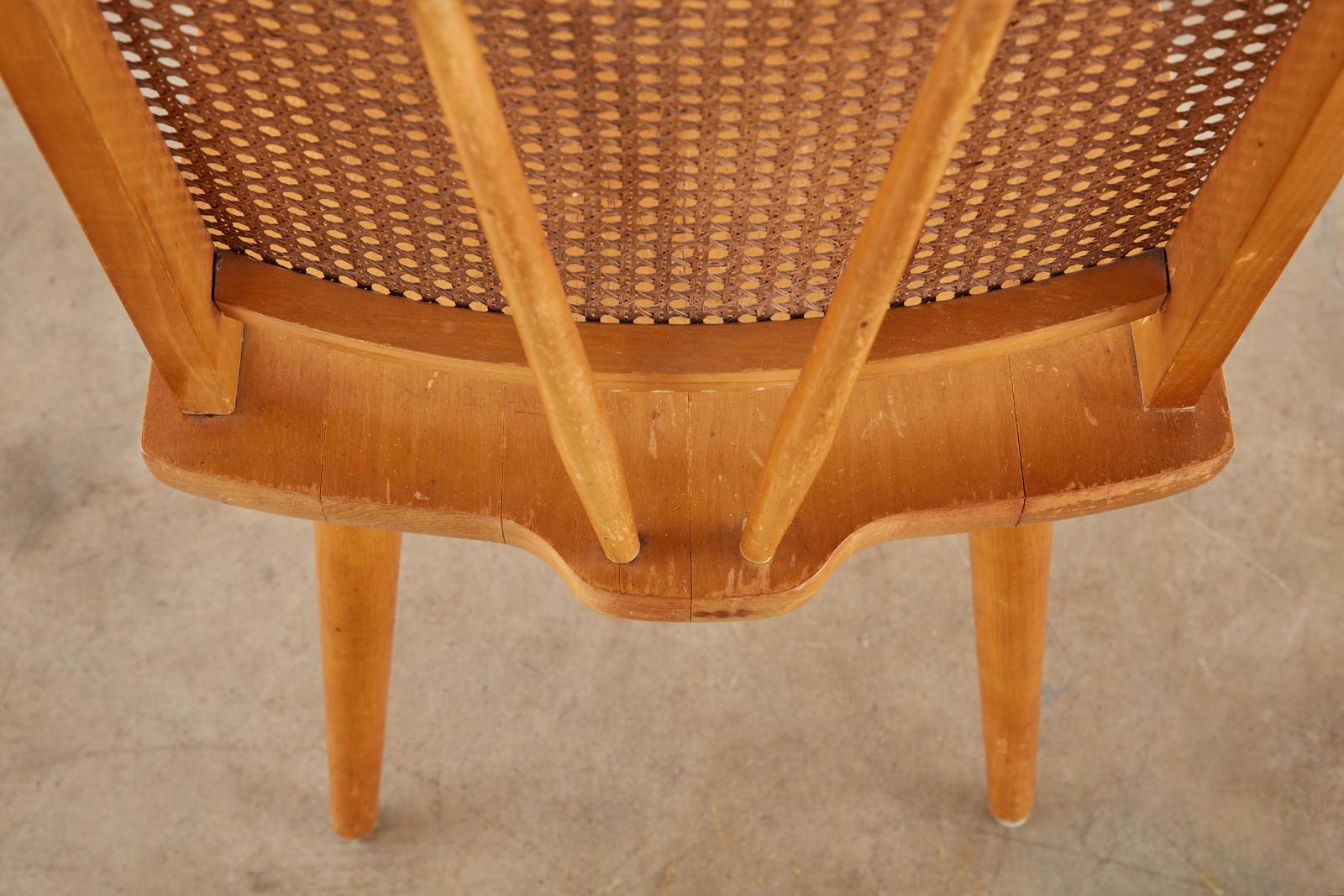 Set of Four Paul McCobb Maple Dining Chairs 11
