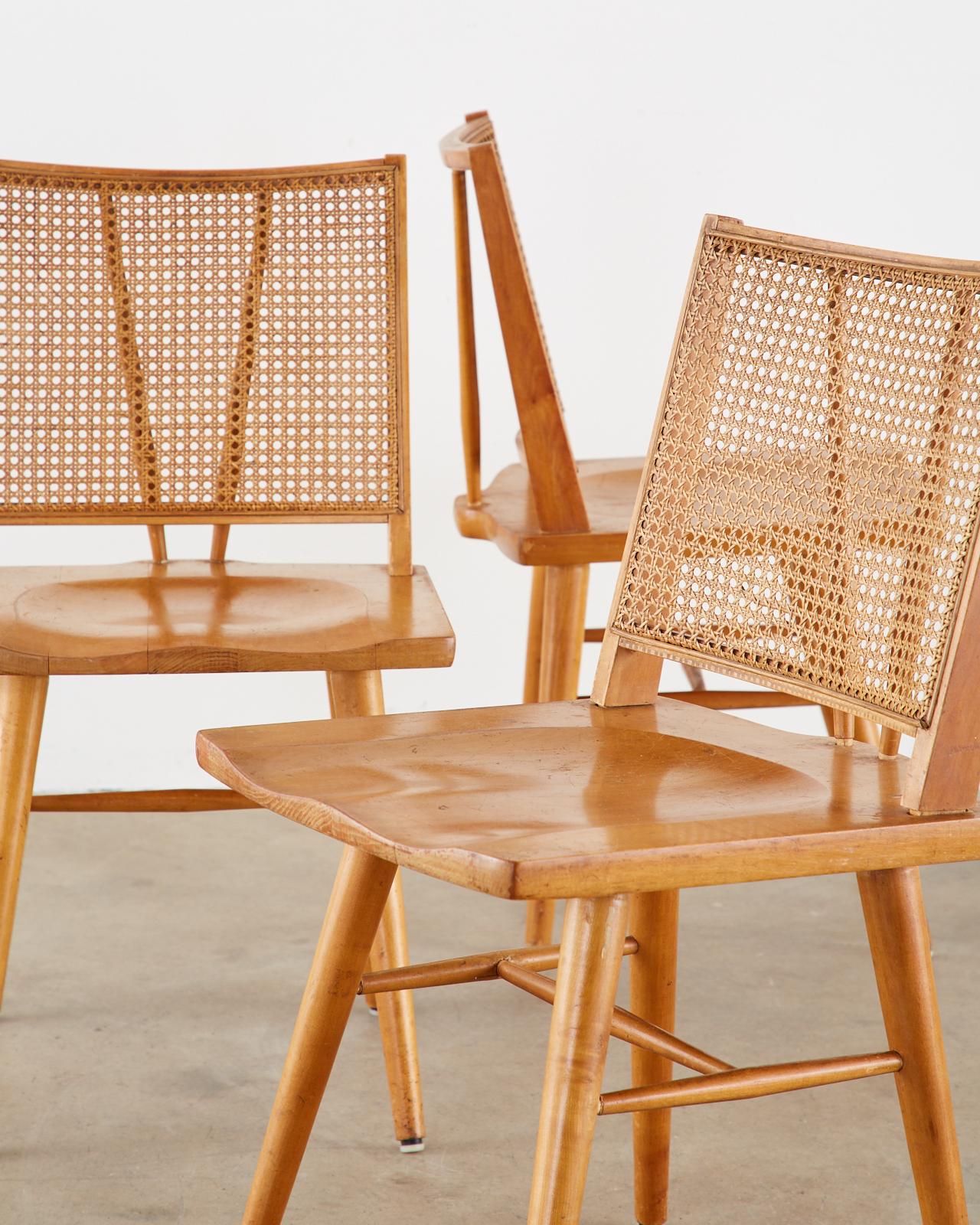 American Set of Four Paul McCobb Maple Dining Chairs