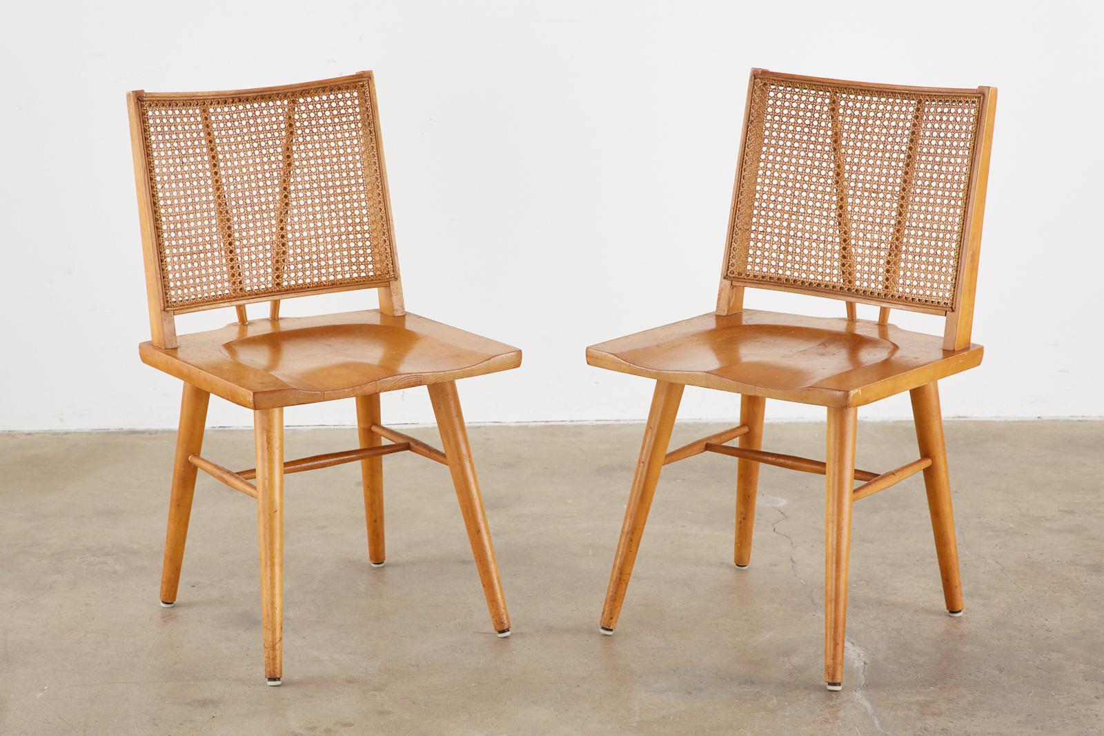 Set of Four Paul McCobb Maple Dining Chairs In Fair Condition In Rio Vista, CA