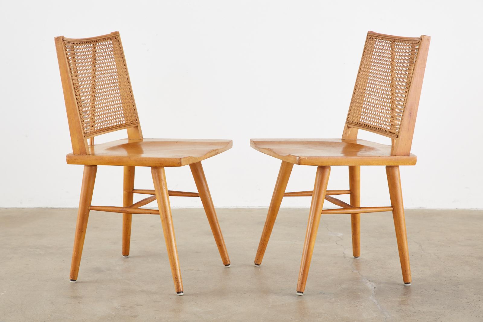 20th Century Set of Four Paul McCobb Maple Dining Chairs